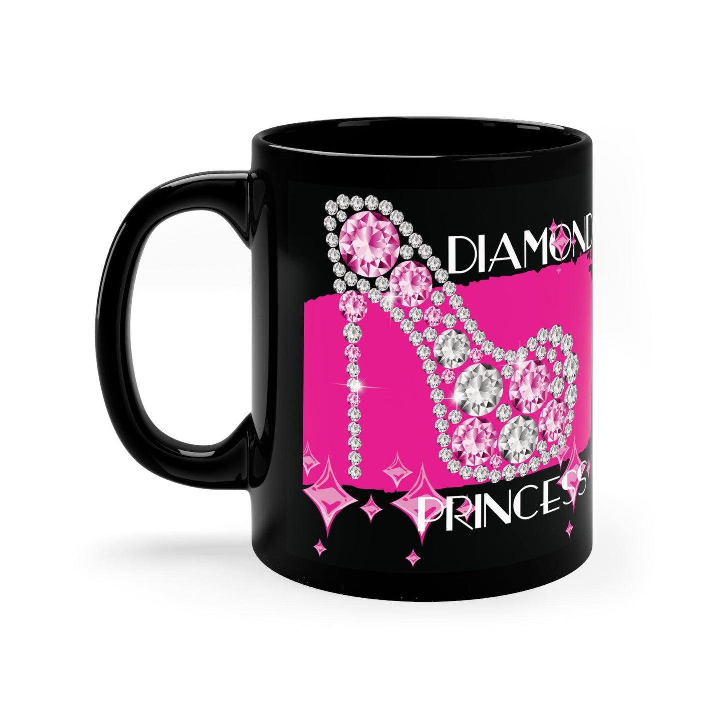 Diamond Princess - Black Coffee Mug, 11oz - Creatively Designed Shop