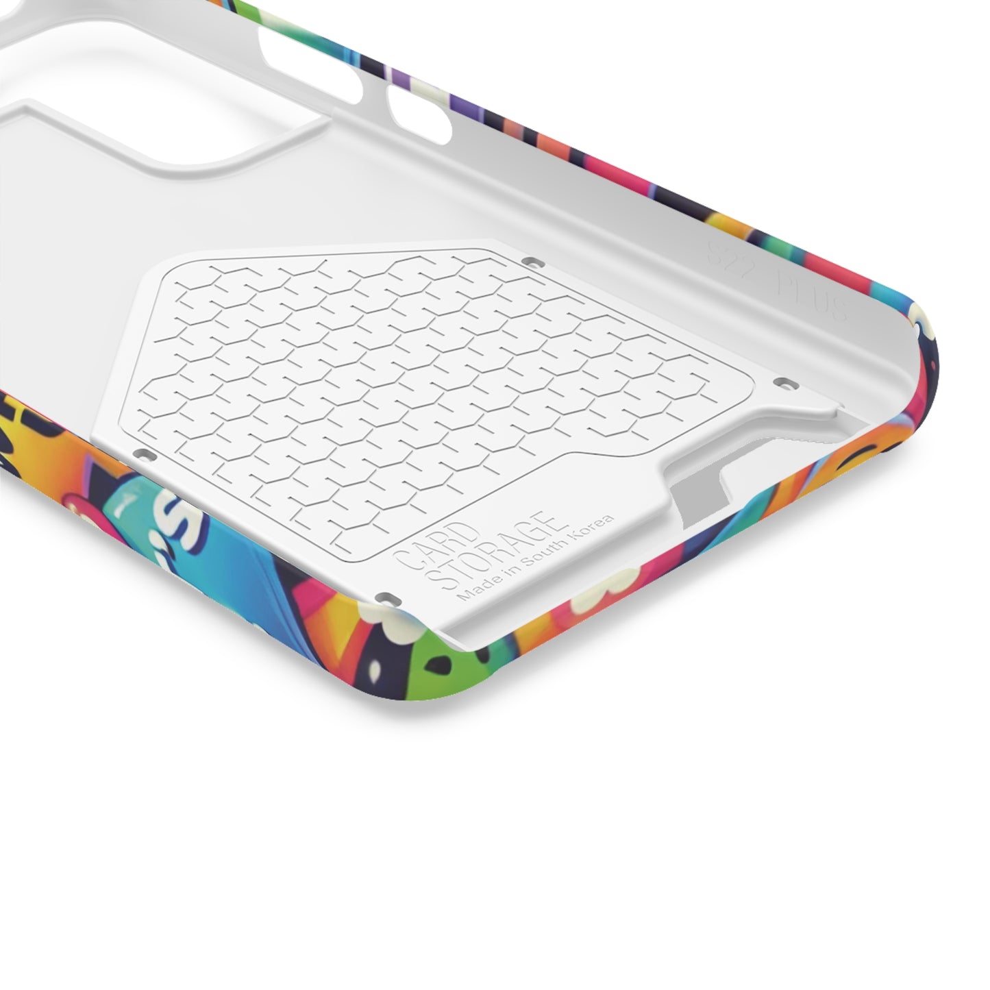 "Text Bubbles" - Phone Case With Card Holder - Creatively Designed Shop