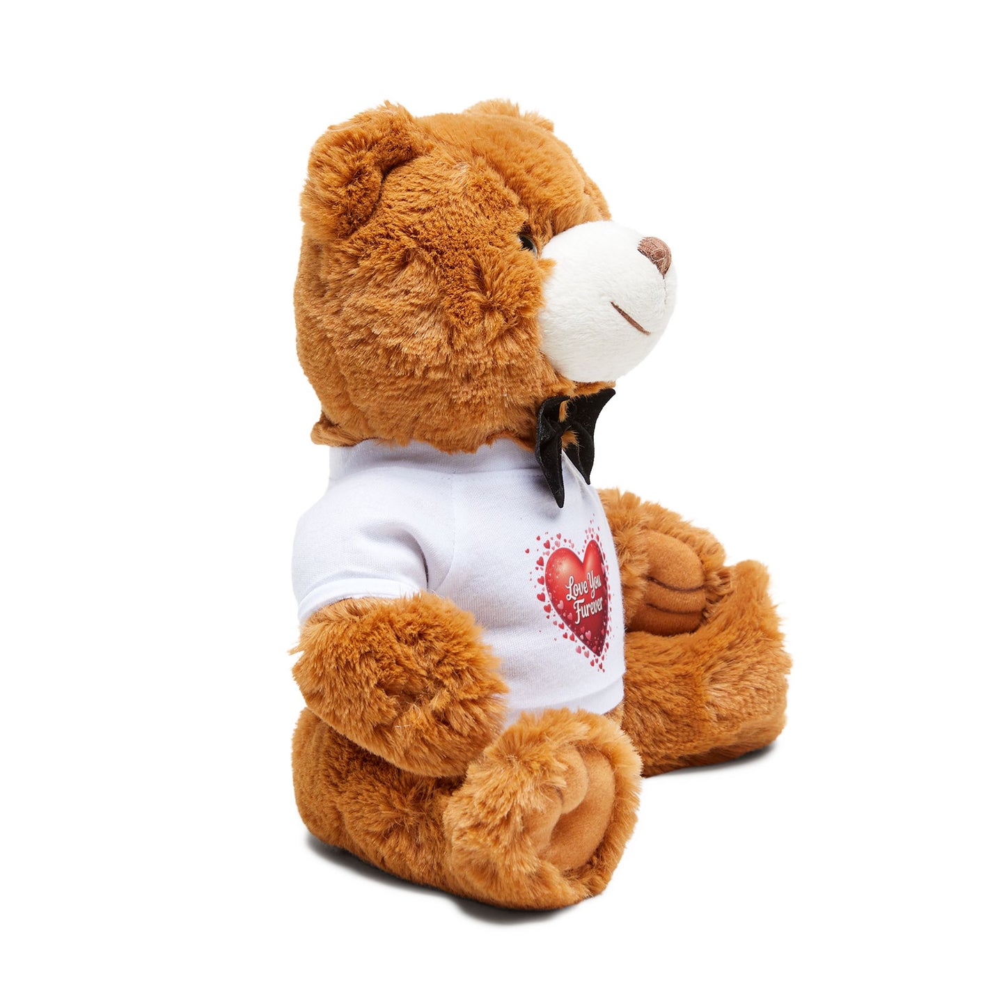 Adorable Teddy Bear with 'Love You Furever' T-Shirt - Creatively Designed Shop