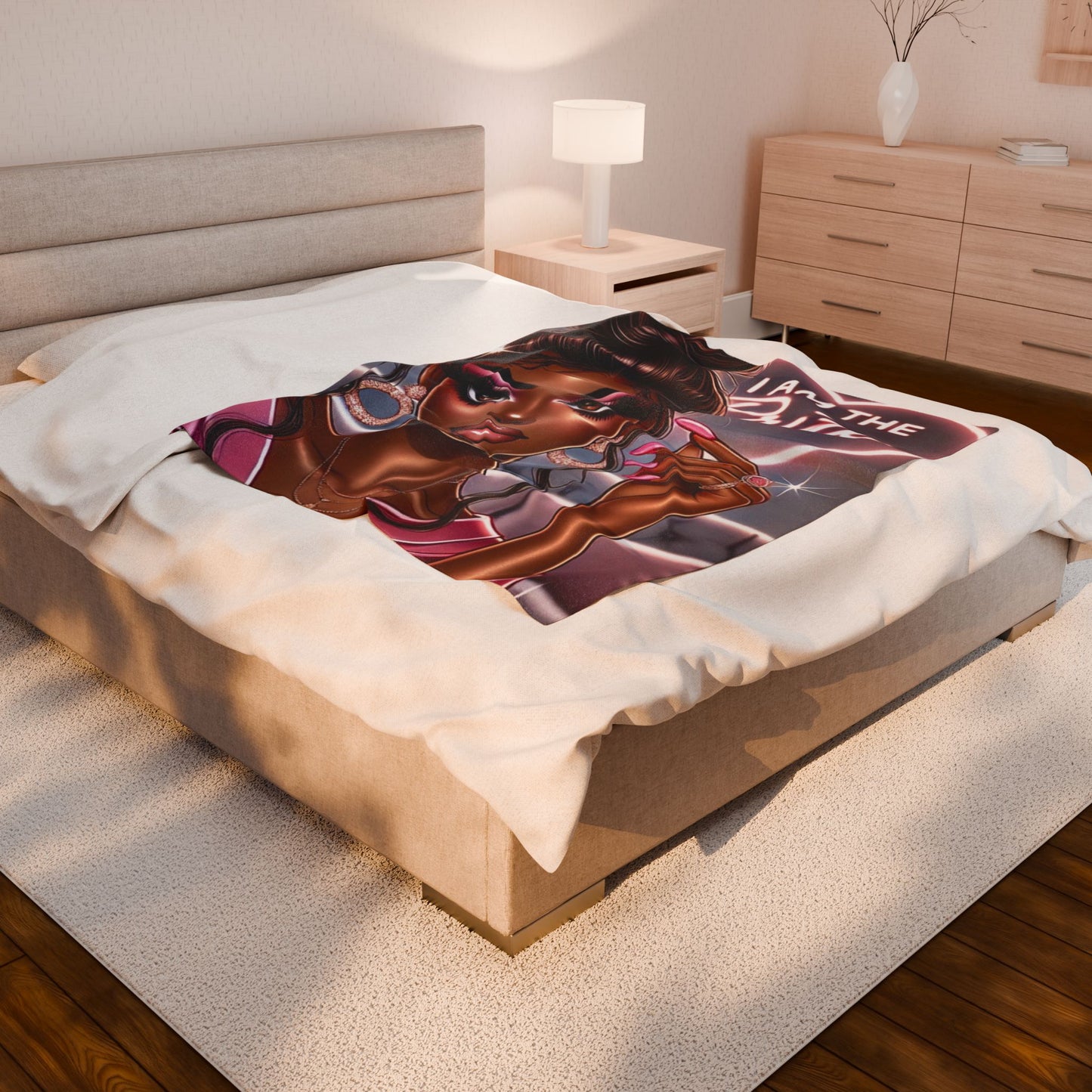 I Am the Prize - Velveteen Plush Blanket