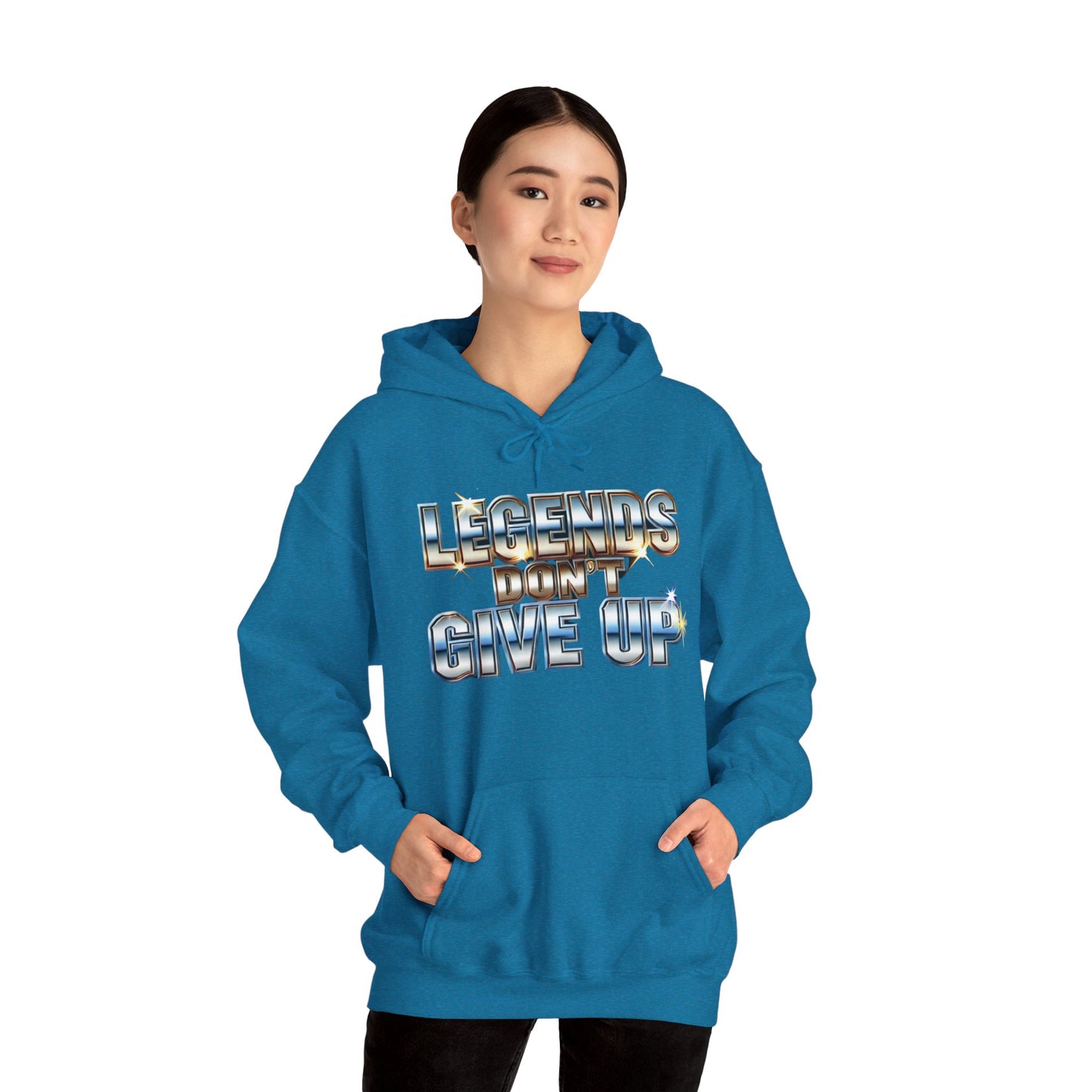Legends Don't Give Up - Unisex Heavy Blend™ Hooded Sweatshirt - Creatively Designed Shop