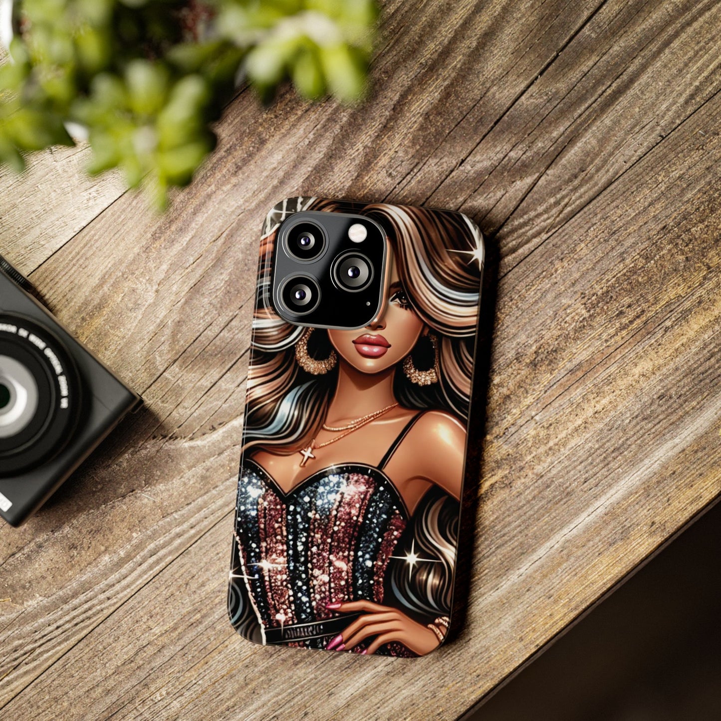 "Beautiful" - Slim Phone Cases - Creatively Designed Shop