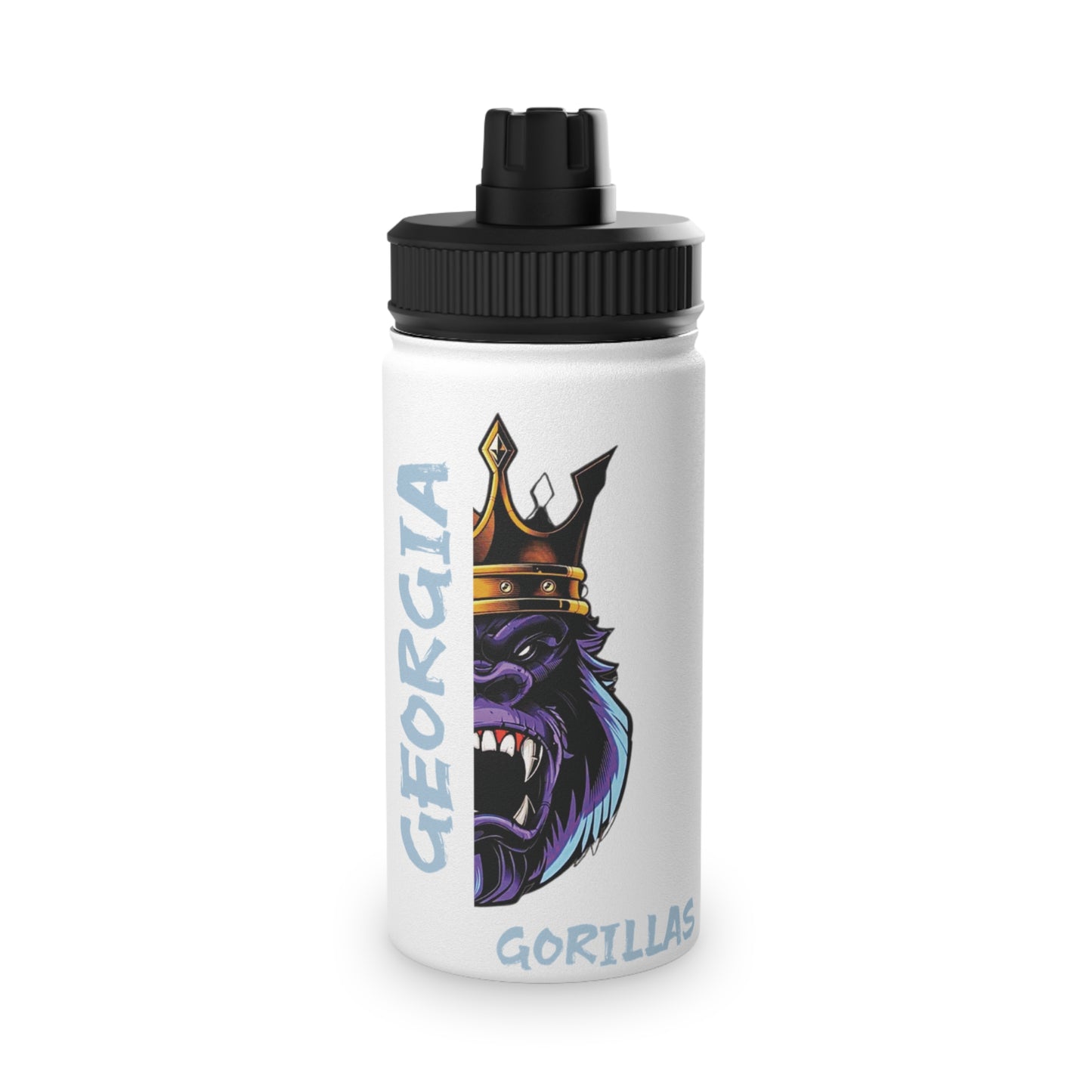 Georgia Gorillas - Stainless Steel Water Bottle, Sports Lid - Creatively Designed Shop