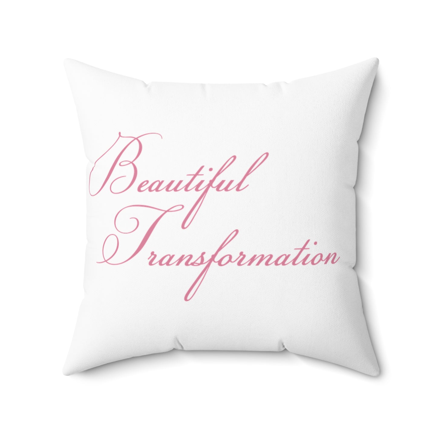 Beautiful Transformation - Spun Polyester Square Pillow