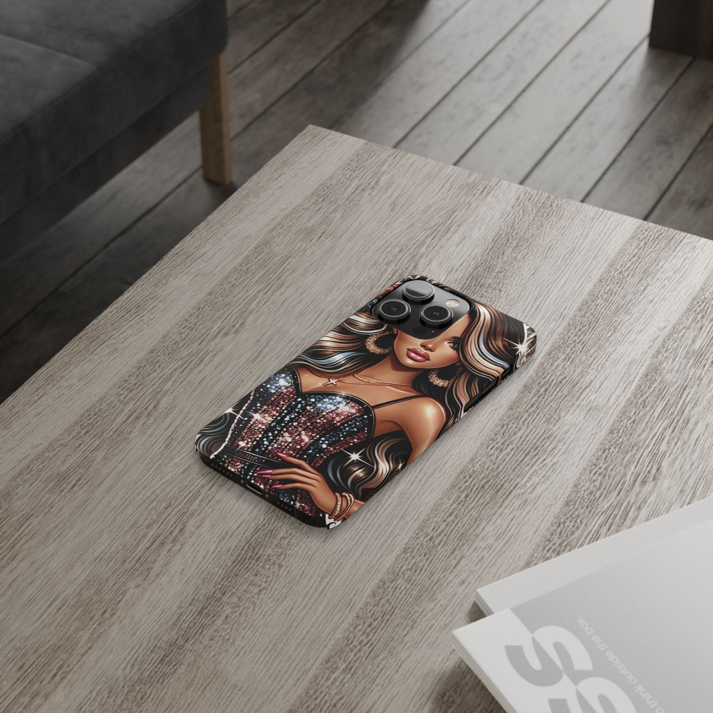 "Beautiful" - Slim Phone Cases - Creatively Designed Shop