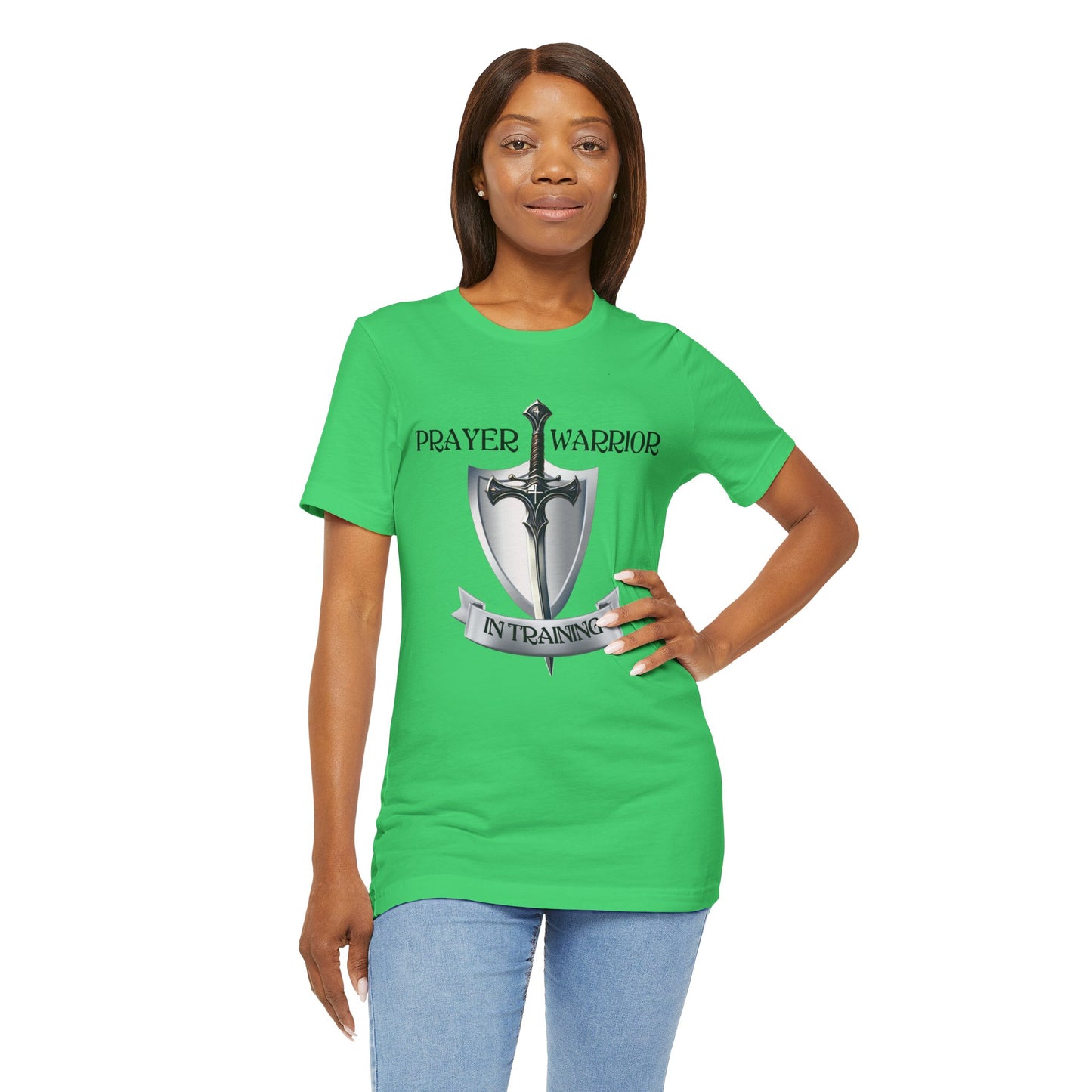 Prayer Warrior in Training - Unisex Jersey Short Sleeve Tee