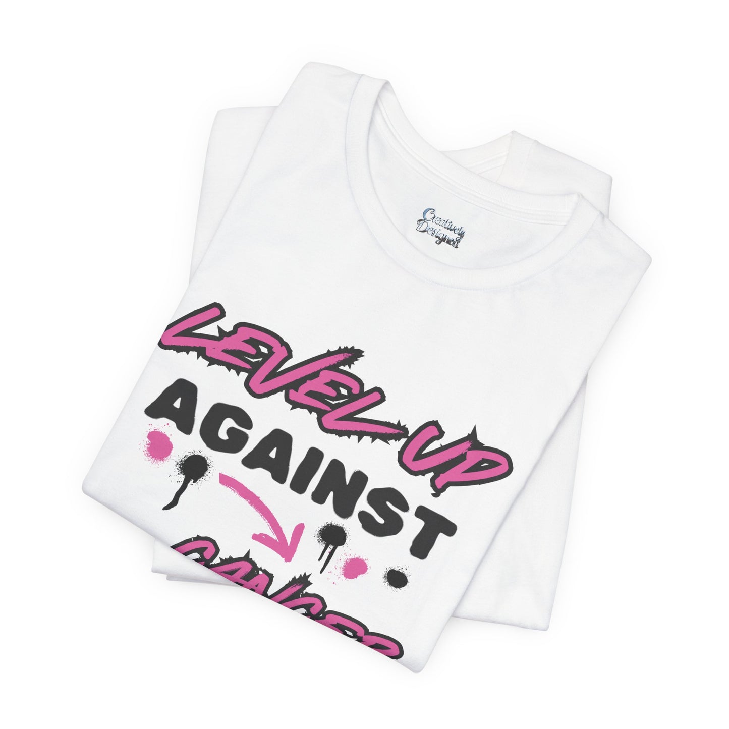 Level Up Against Cancer - Unisex Jersey Short Sleeve Tee