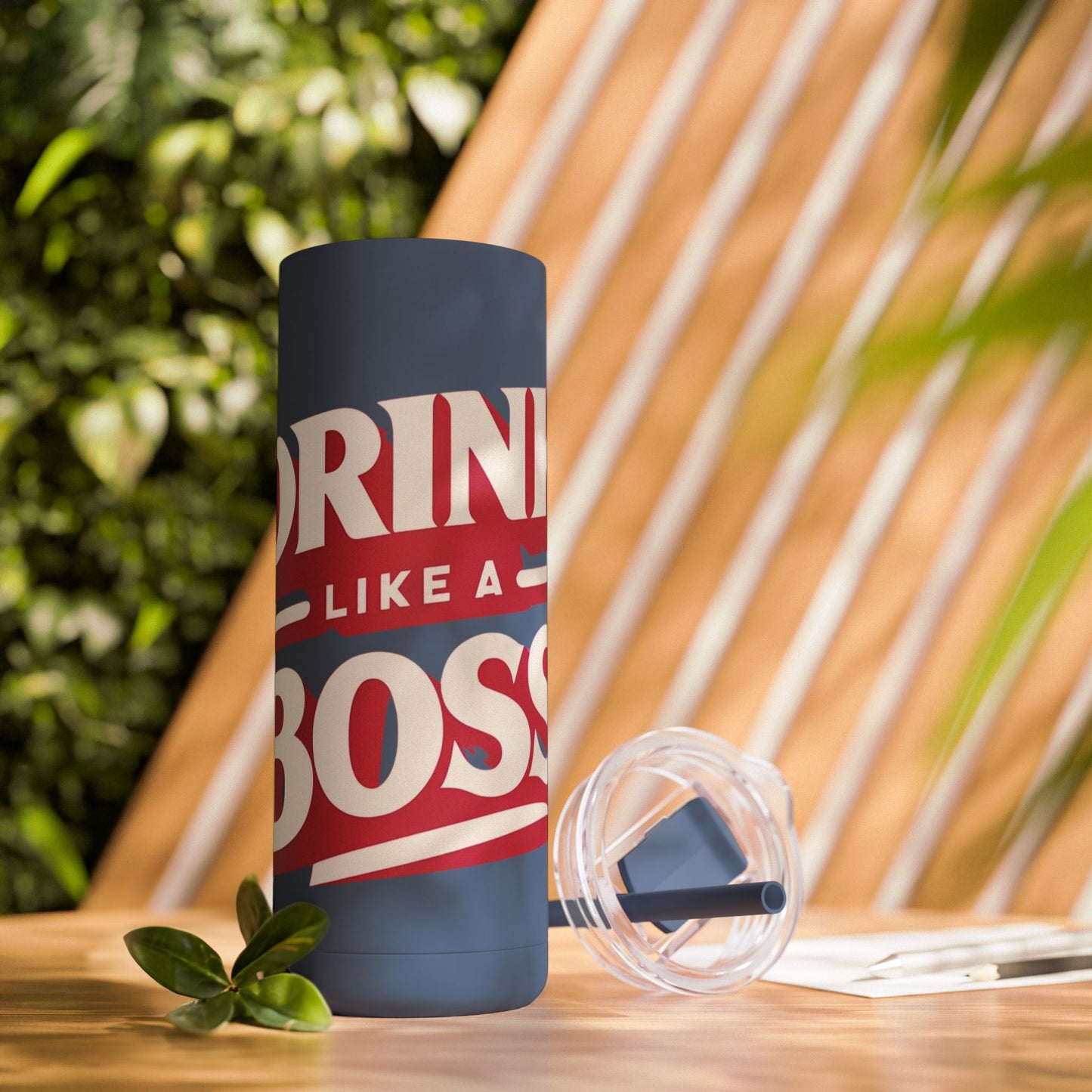 Drink Like A Boss - Maars Maker Skinny Matte Tumbler, 20oz - Creatively Designed Shop