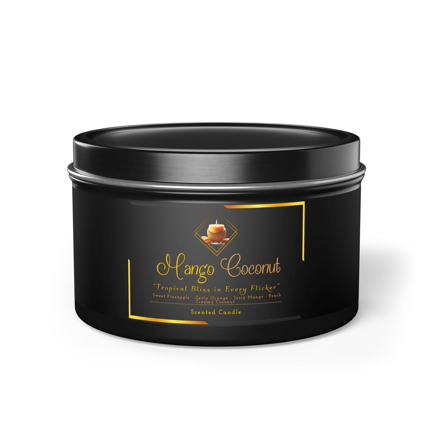 Mango Coconut - Tin Candles - Creatively Designed Shop