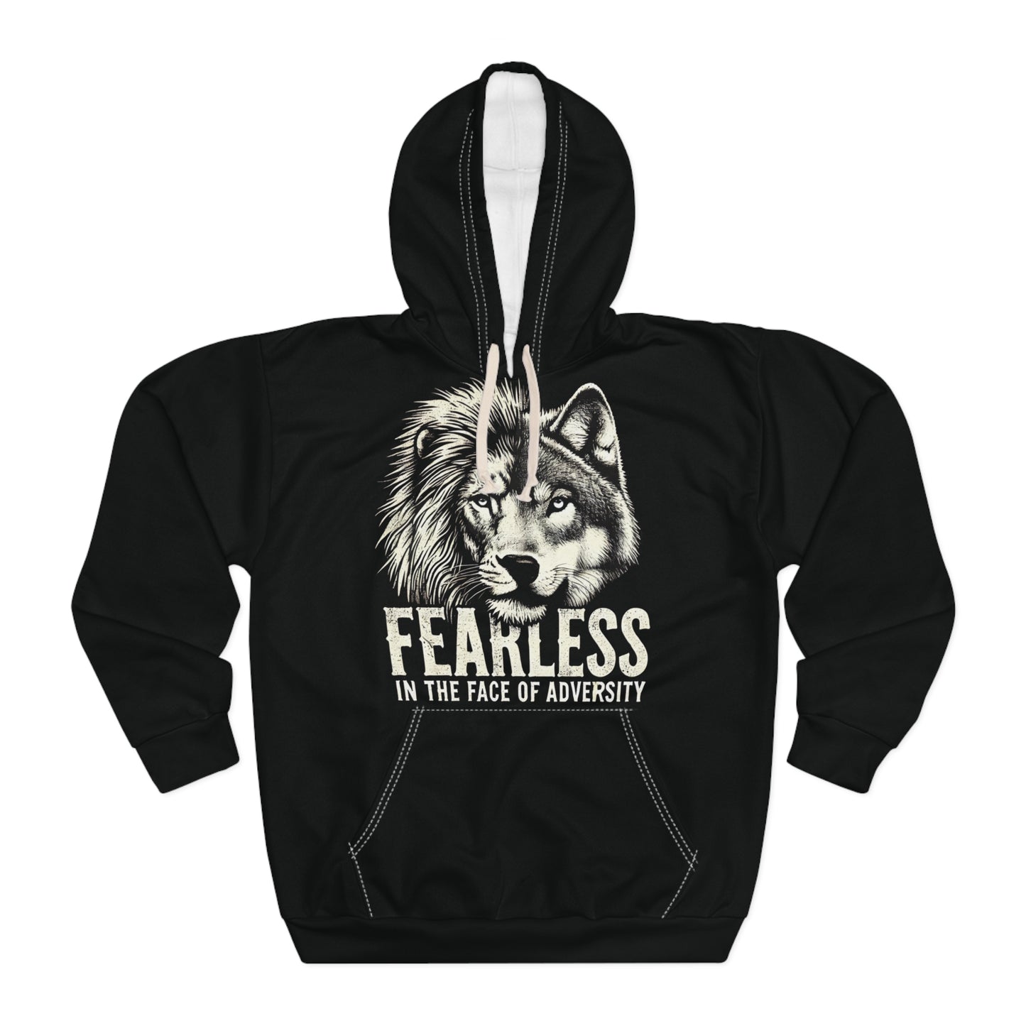 Fearless In The Face Of Adversity - Unisex Pullover Hoodie (AOP) - Creatively Designed Shop