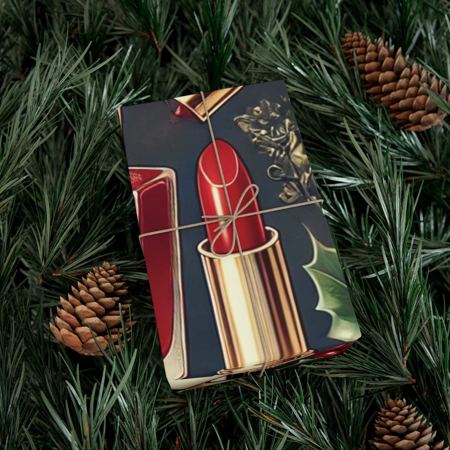Christmas Glam Makeup Essentials - Gift Wrap Papers - Creatively Designed Shop