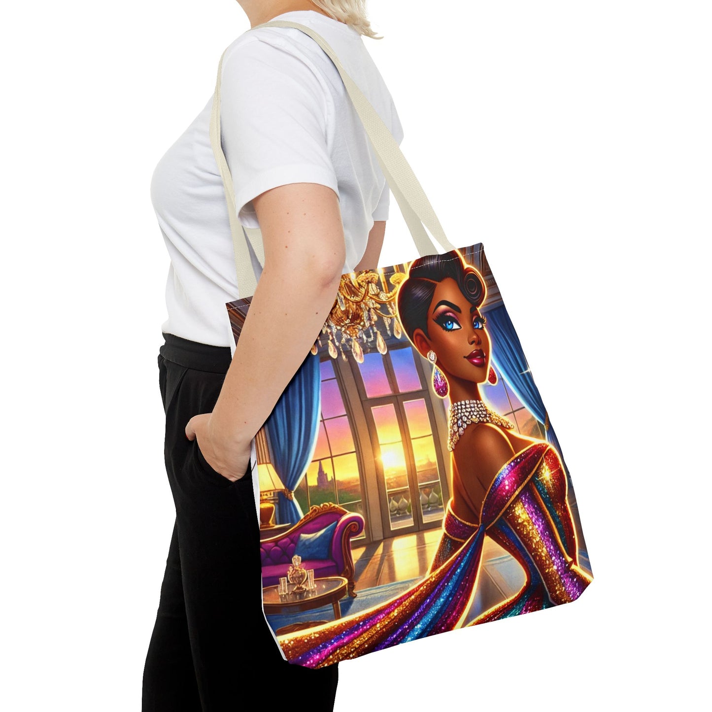 "Elegance Suits Me" - Tote Bag (AOP) - Creatively Designed Shop