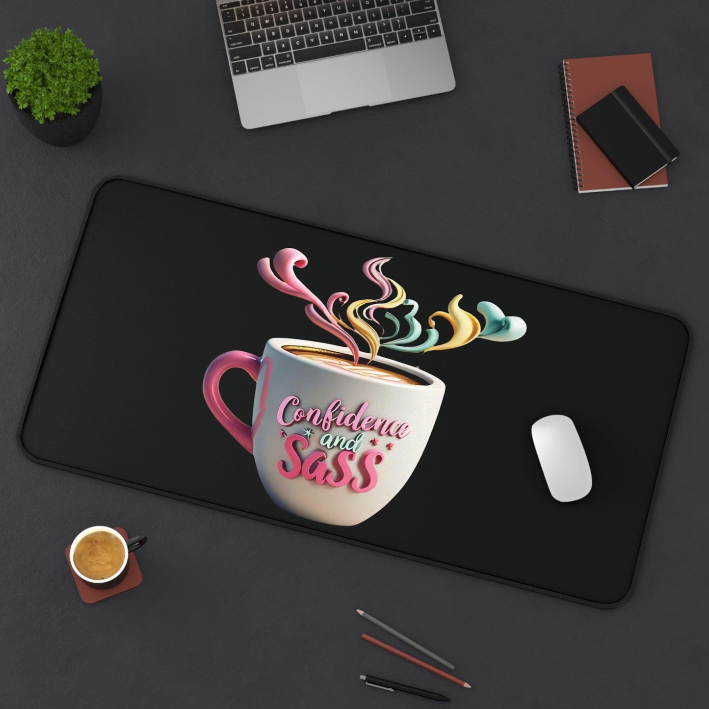"Confidence & Sass" - Desk Mat - Creatively Designed Shop