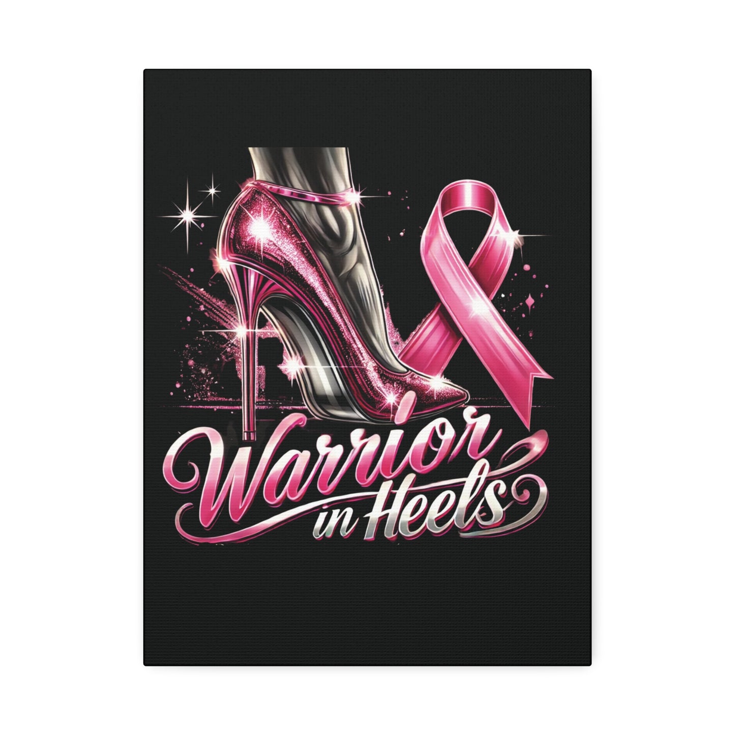 Pink Warrior Heels - Canvas Art