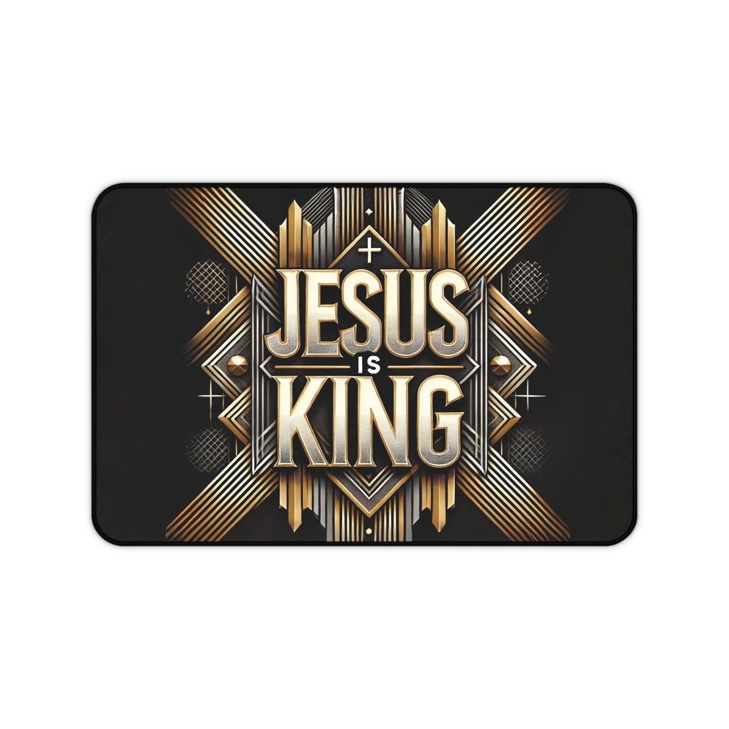 "Jesus Is King" - Desk Mat - Creatively Designed Shop