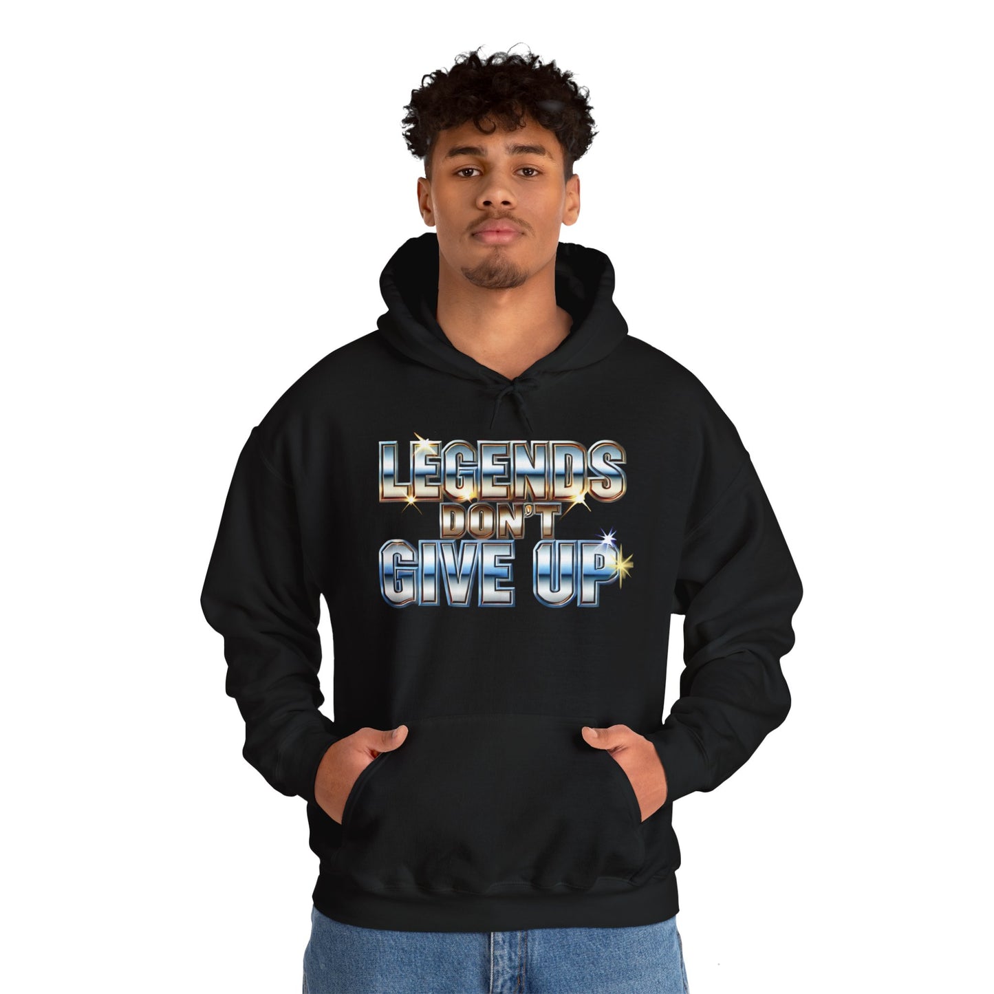 Legends Don't Give Up - Unisex Heavy Blend™ Hooded Sweatshirt - Creatively Designed Shop