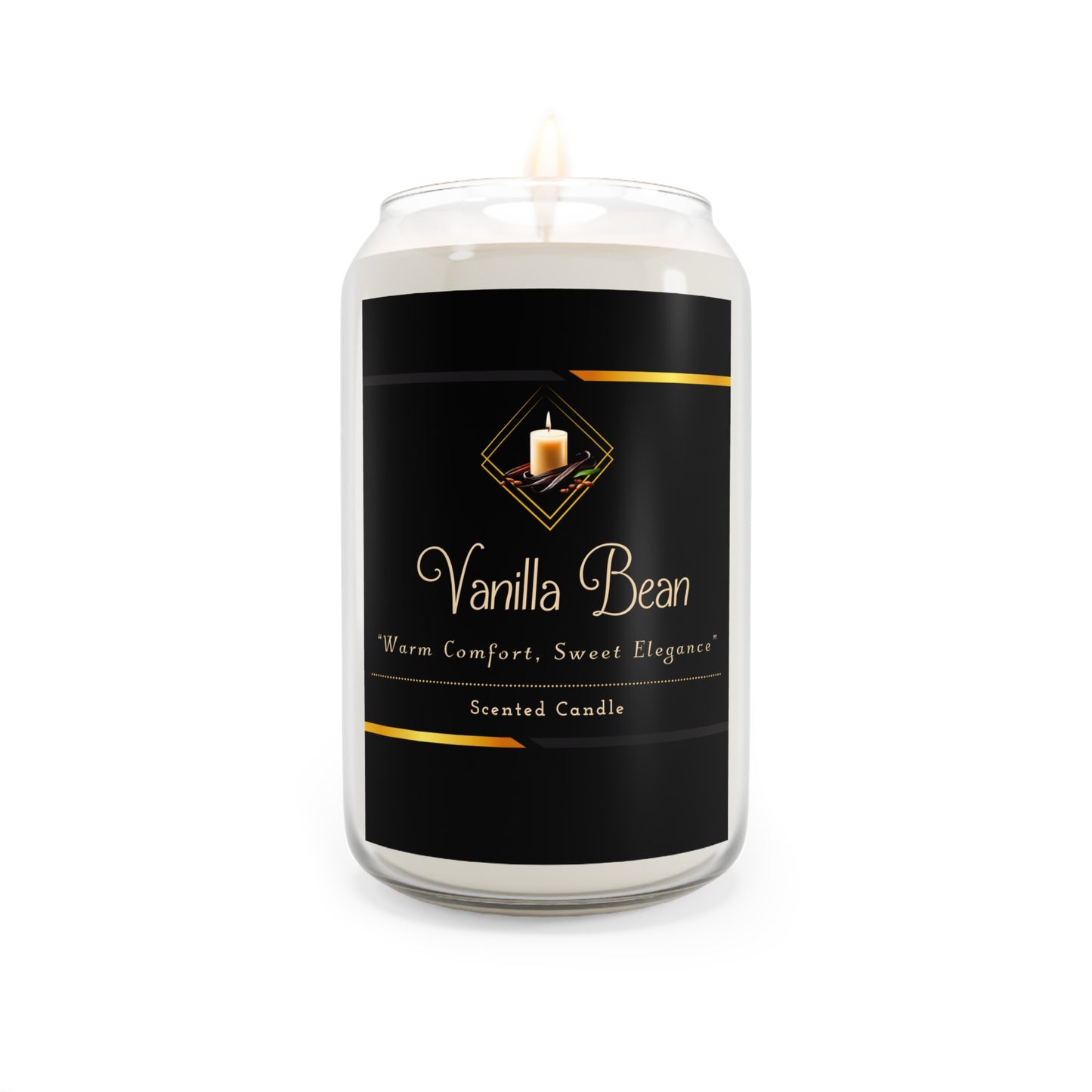Vanilla Bean - Scented Candle, 13.75oz - Creatively Designed Shop