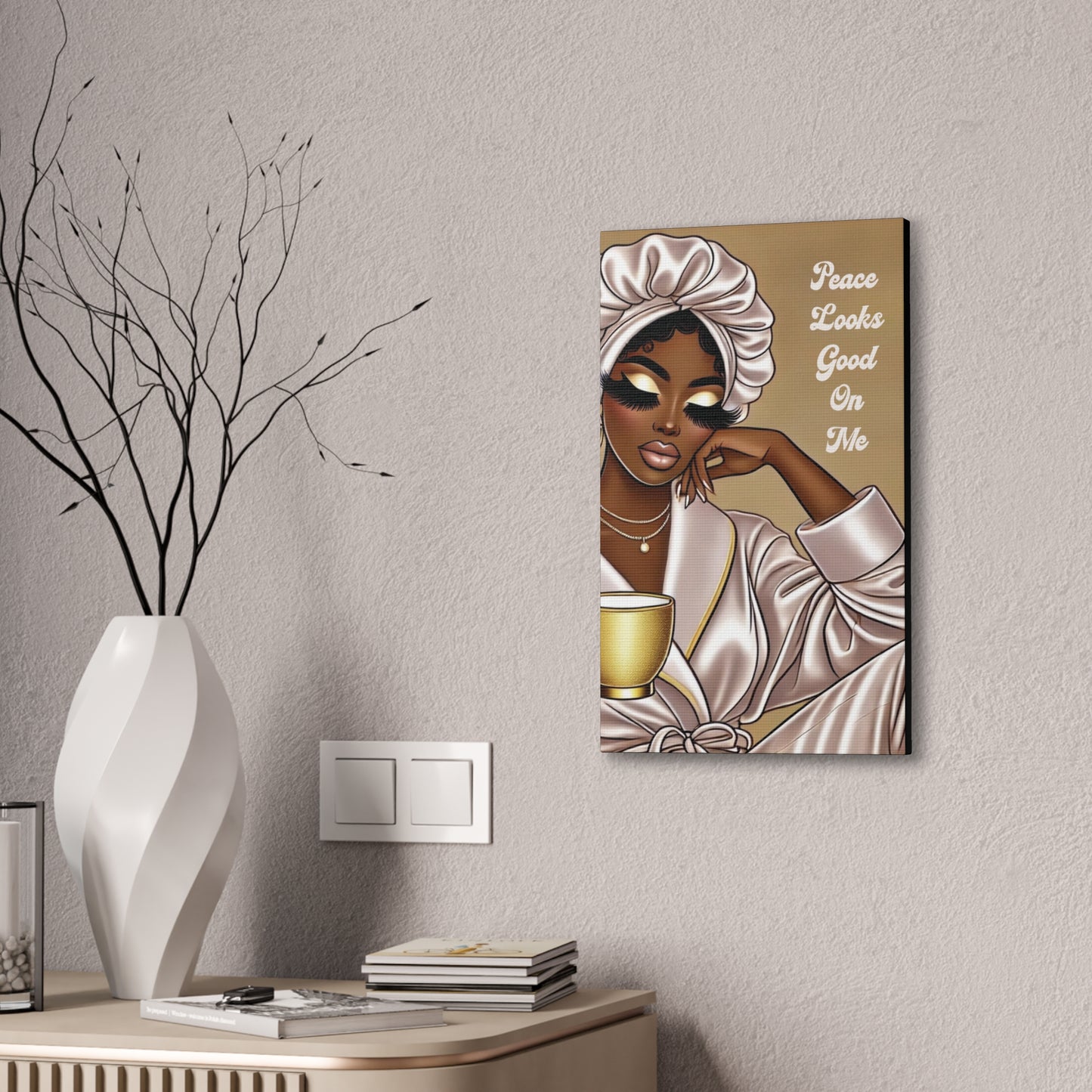 Peace Looks Good On Me - Canvas Art