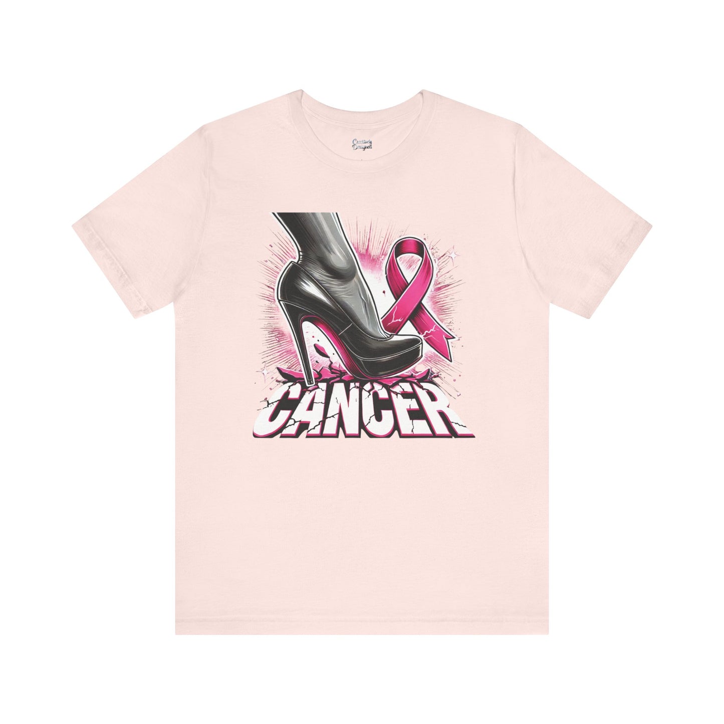 Stepping on Cancer - Unisex Jersey Short Sleeve Tee