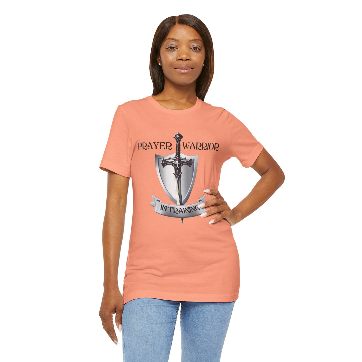 Prayer Warrior in Training - Unisex Jersey Short Sleeve Tee