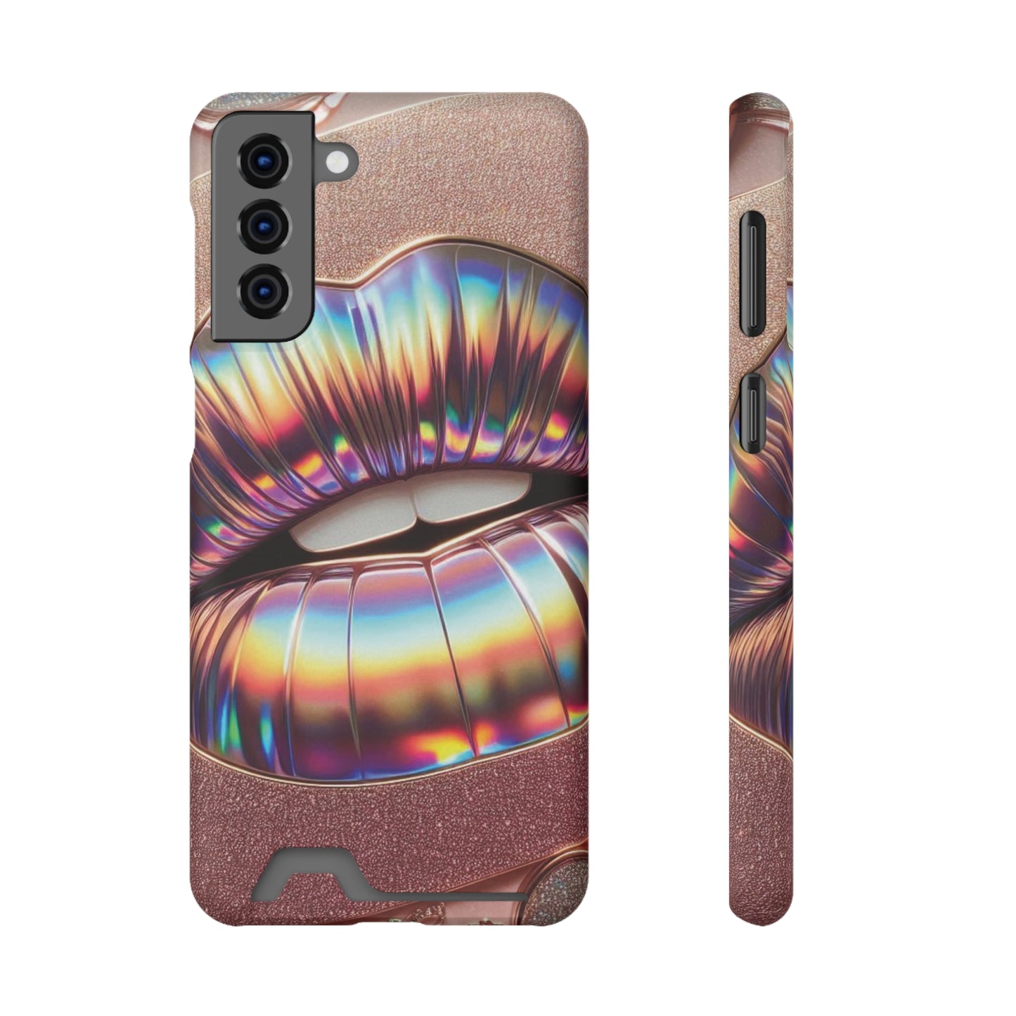 "Bronze Kiss" - Phone Case With Card Holder - Creatively Designed Shop