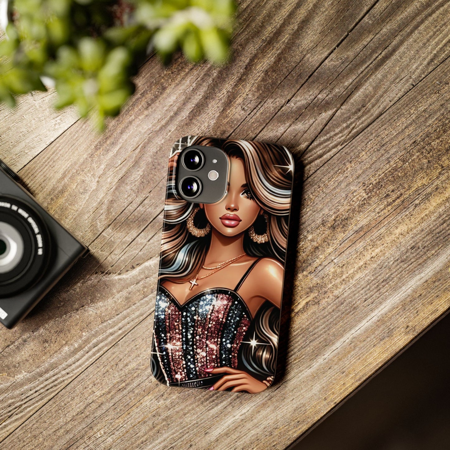 "Beautiful" - Slim Phone Cases - Creatively Designed Shop