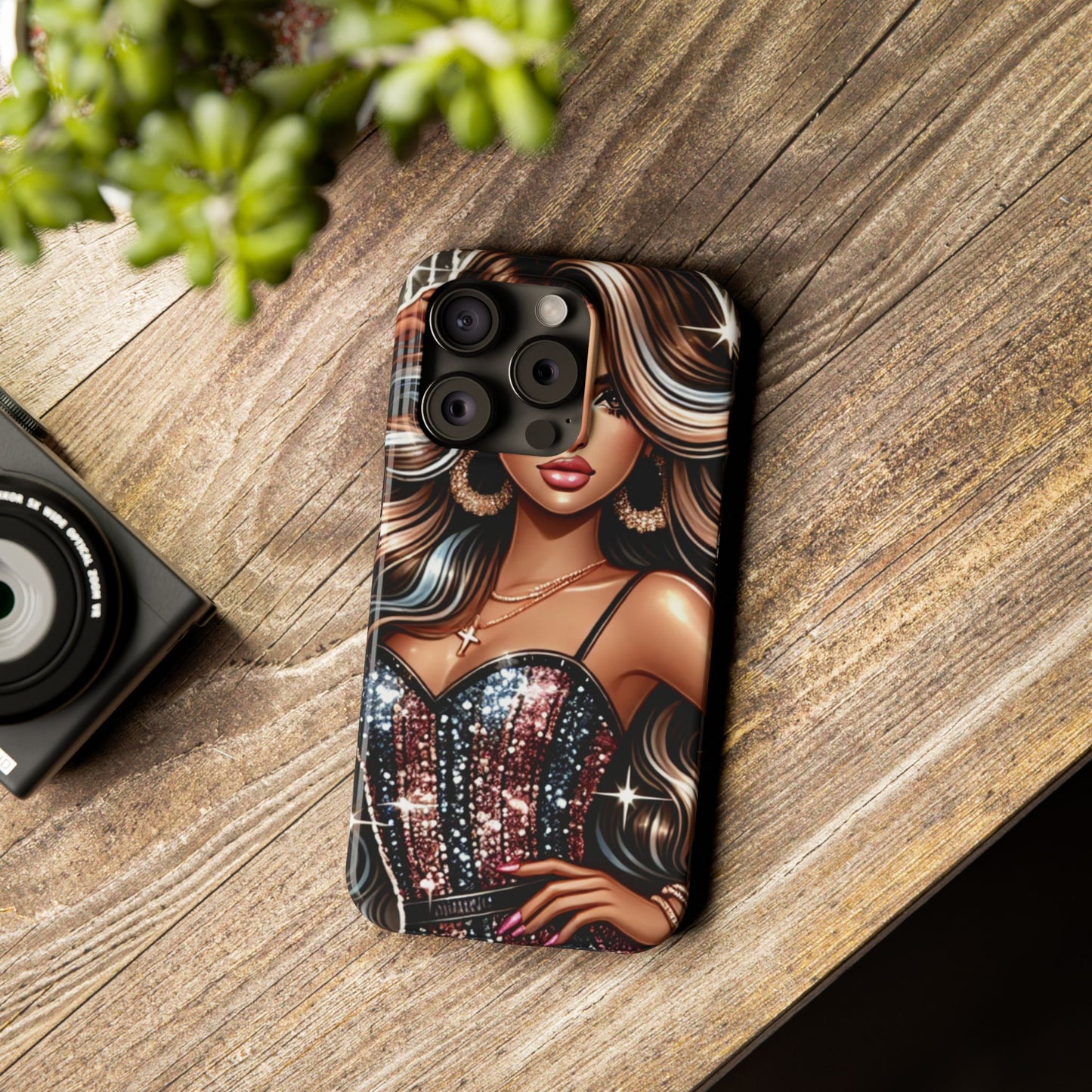 "Beautiful" - Slim Phone Cases - Creatively Designed Shop