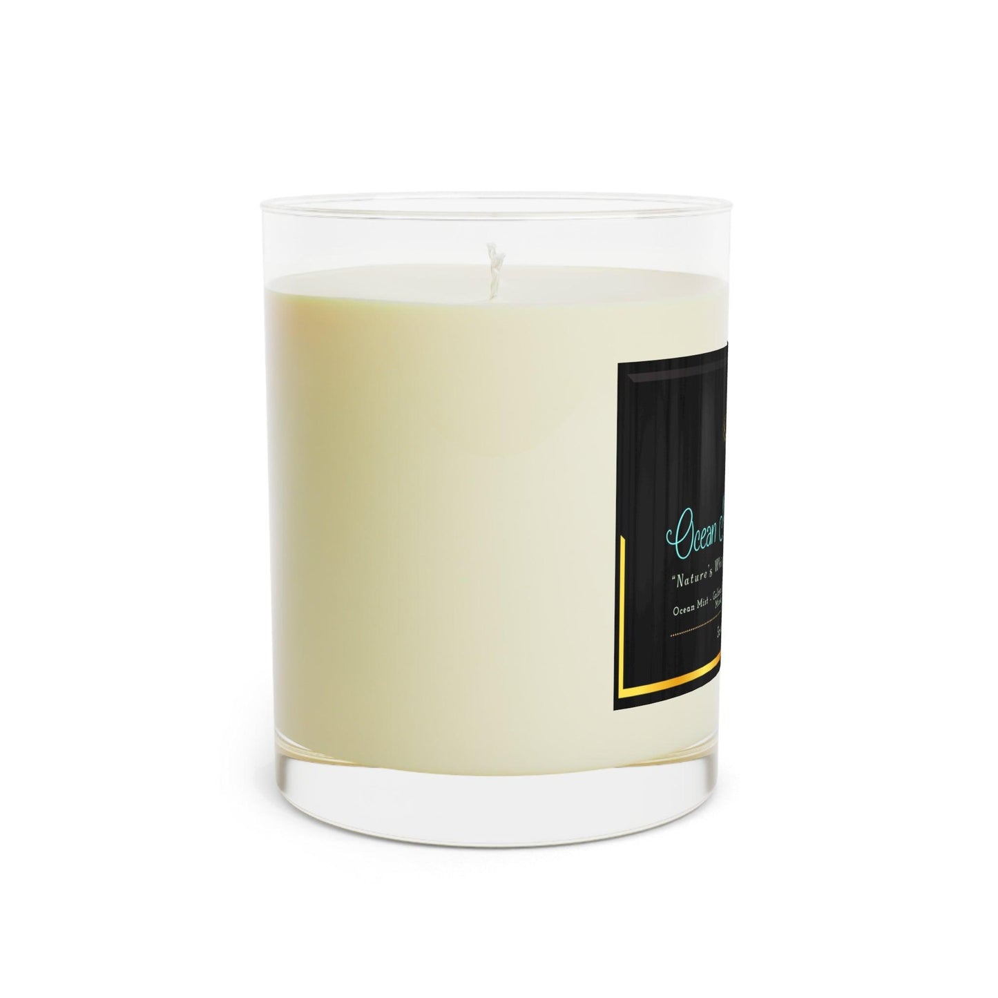 Ocean Mist & Moss - Scented Candle - Full Glass, 11oz - Creatively Designed Shop