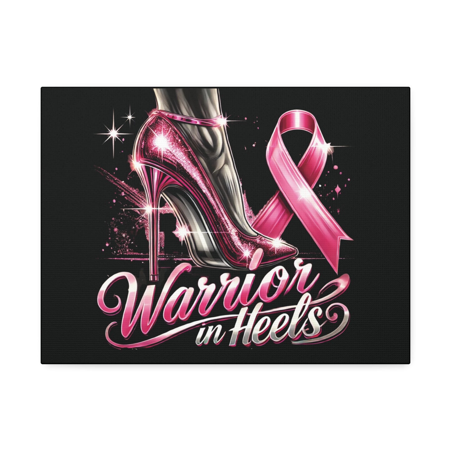Pink Warrior Heels - Canvas Art