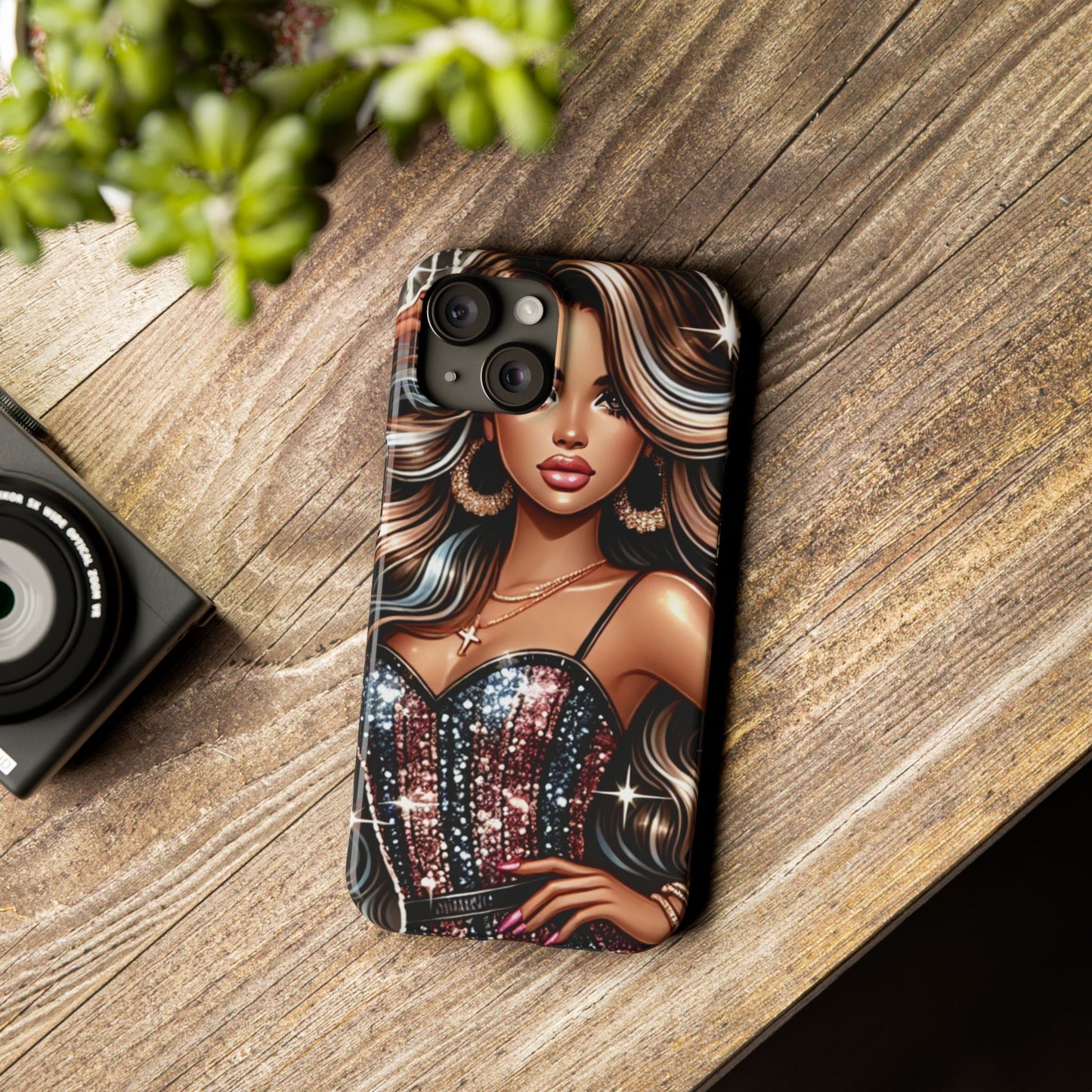 "Beautiful" - Slim Phone Cases - Creatively Designed Shop
