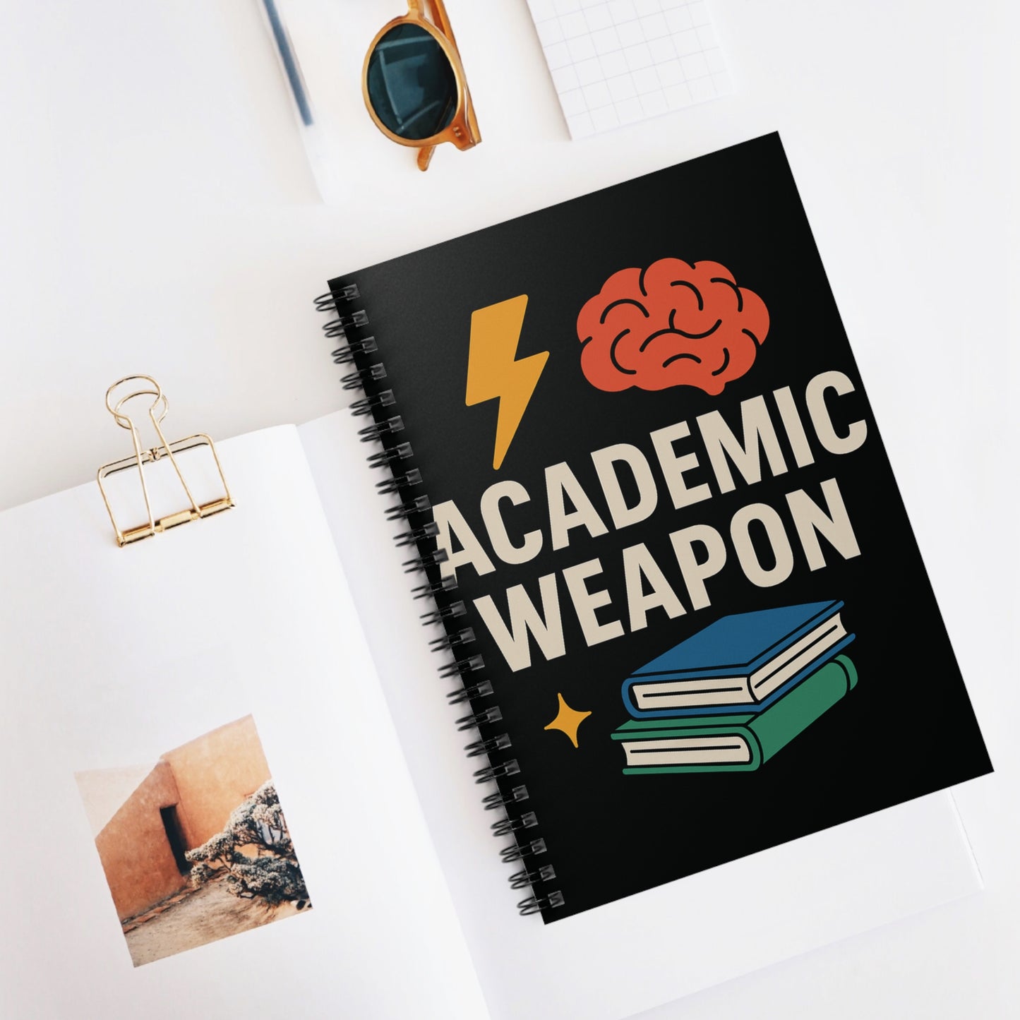 Academic Weapon - Spiral Notebook