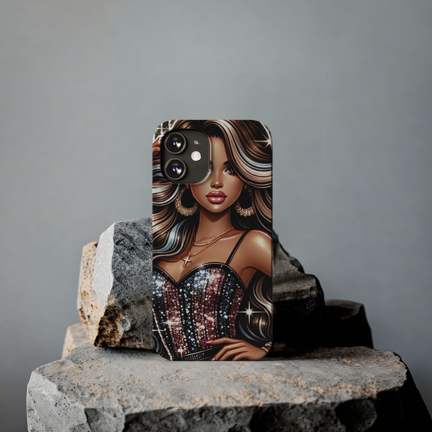 "Beautiful" - Slim Phone Cases - Creatively Designed Shop