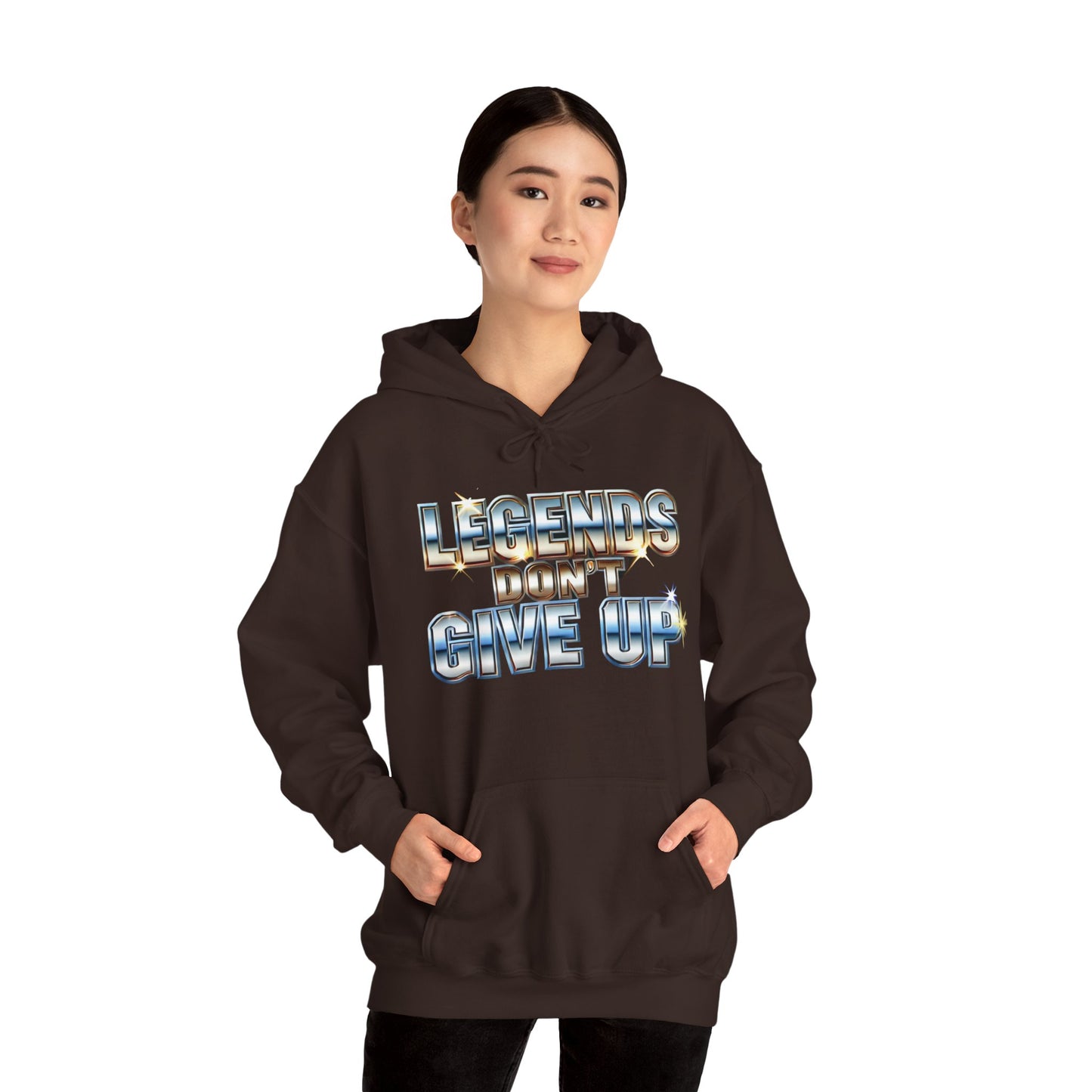 Legends Don't Give Up - Unisex Heavy Blend™ Hooded Sweatshirt - Creatively Designed Shop