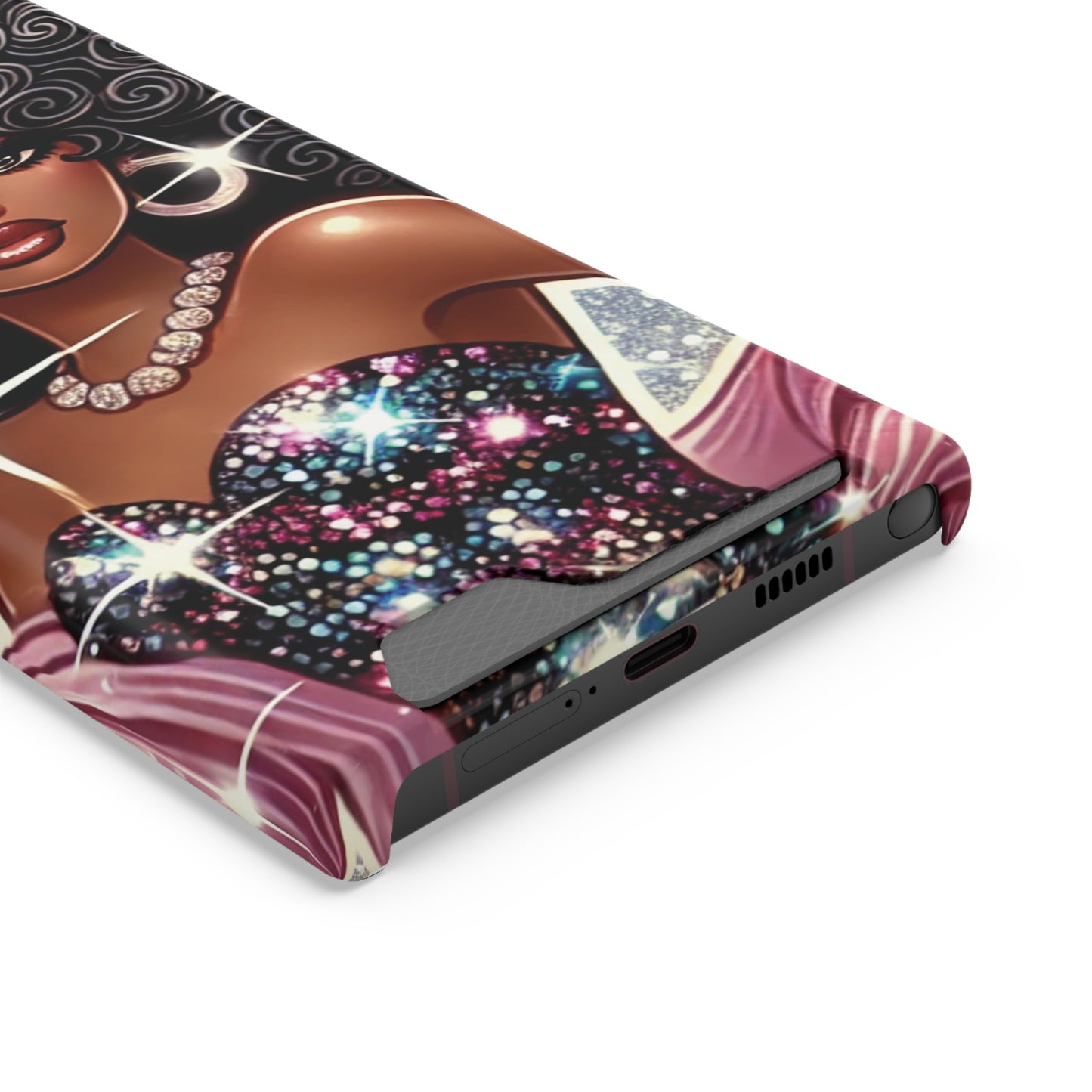 "Gorgeous" - Phone Case With Card Holder - Creatively Designed Shop