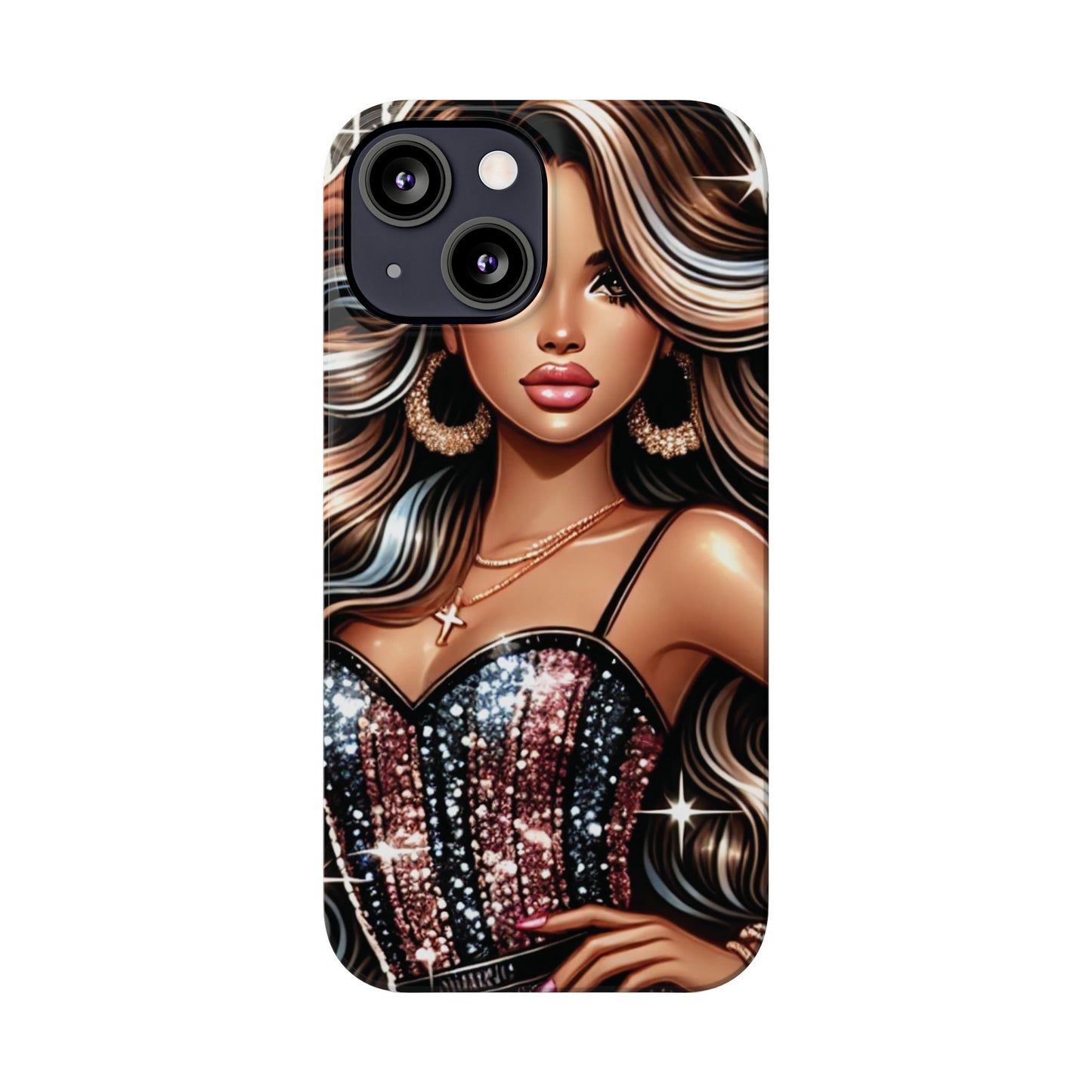 "Beautiful" - Slim Phone Cases - Creatively Designed Shop