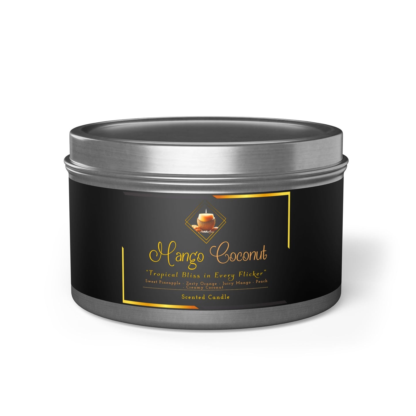 Mango Coconut - Tin Candles - Creatively Designed Shop
