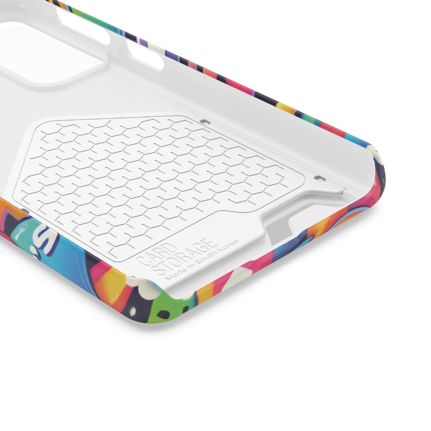 "Text Bubbles" - Phone Case With Card Holder - Creatively Designed Shop