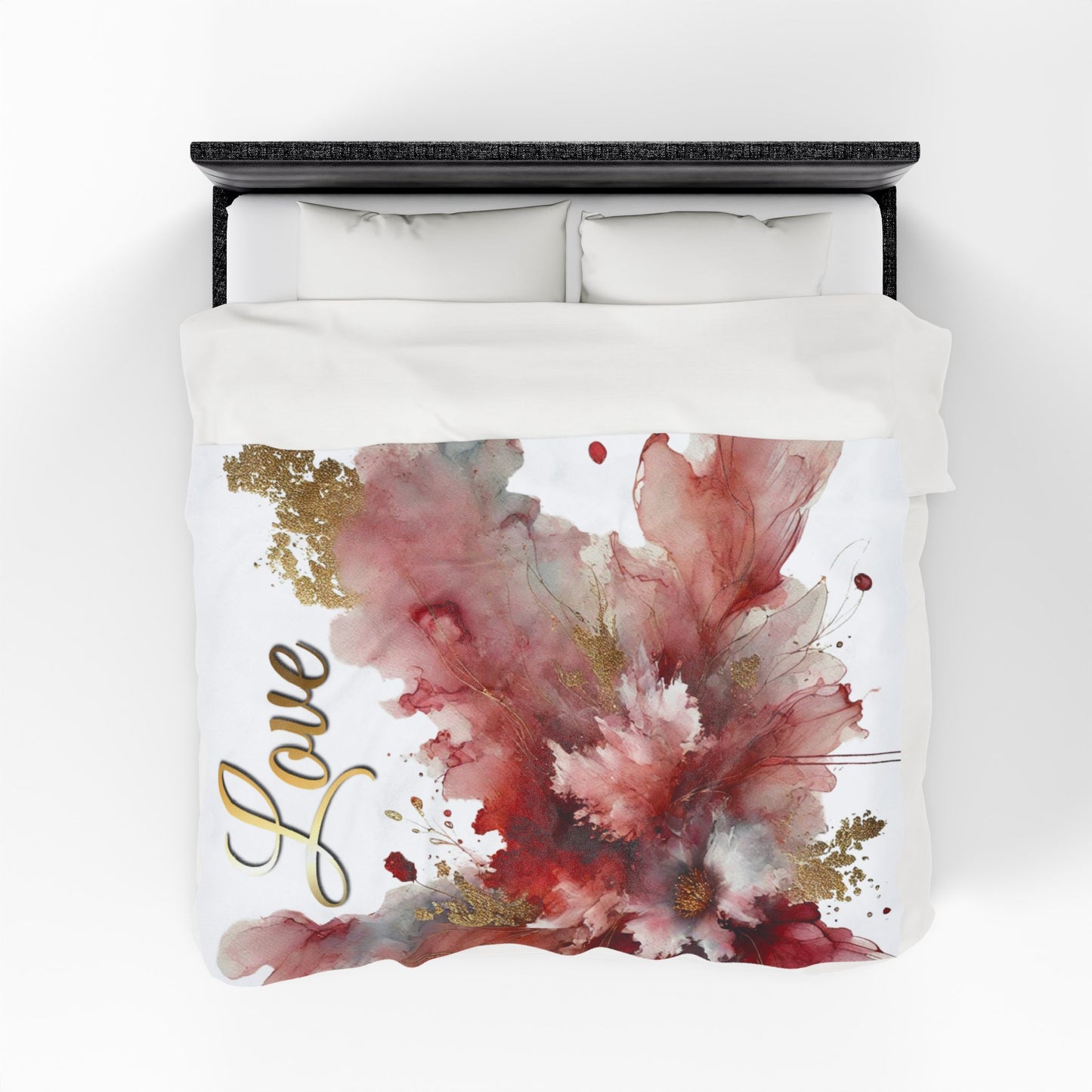 Love - Velveteen Plush Blanket