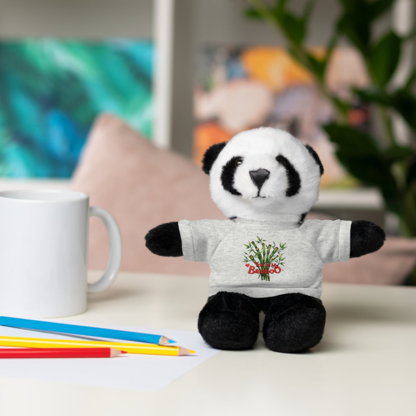 'You're My Bamboo' - Stuffed Panda with Tee - Creatively Designed Shop