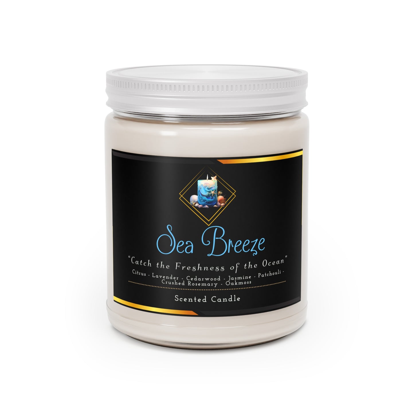 Sea Breeze - Scented Candles, 9oz - Creatively Designed Shop