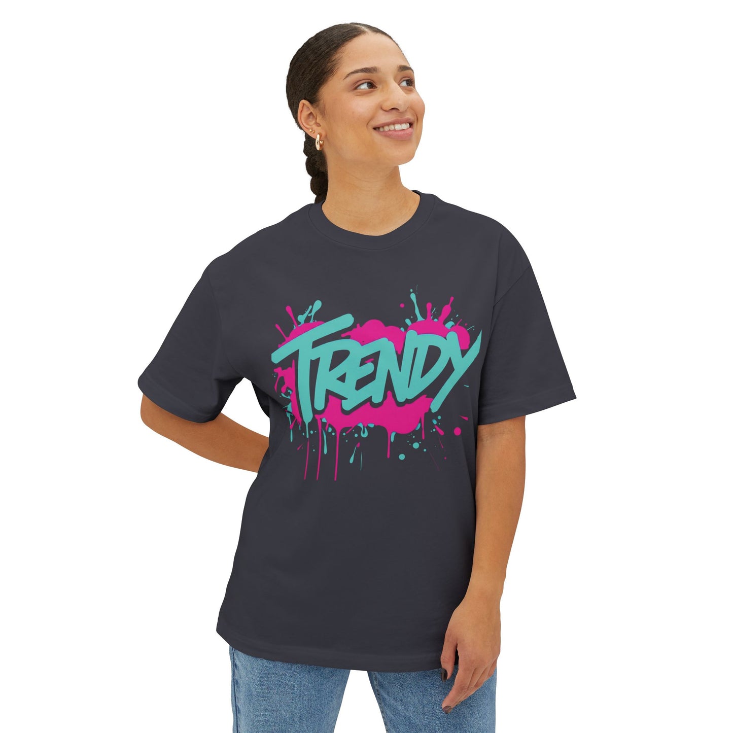 "Trendy" - Unisex Oversized Boxy Tee