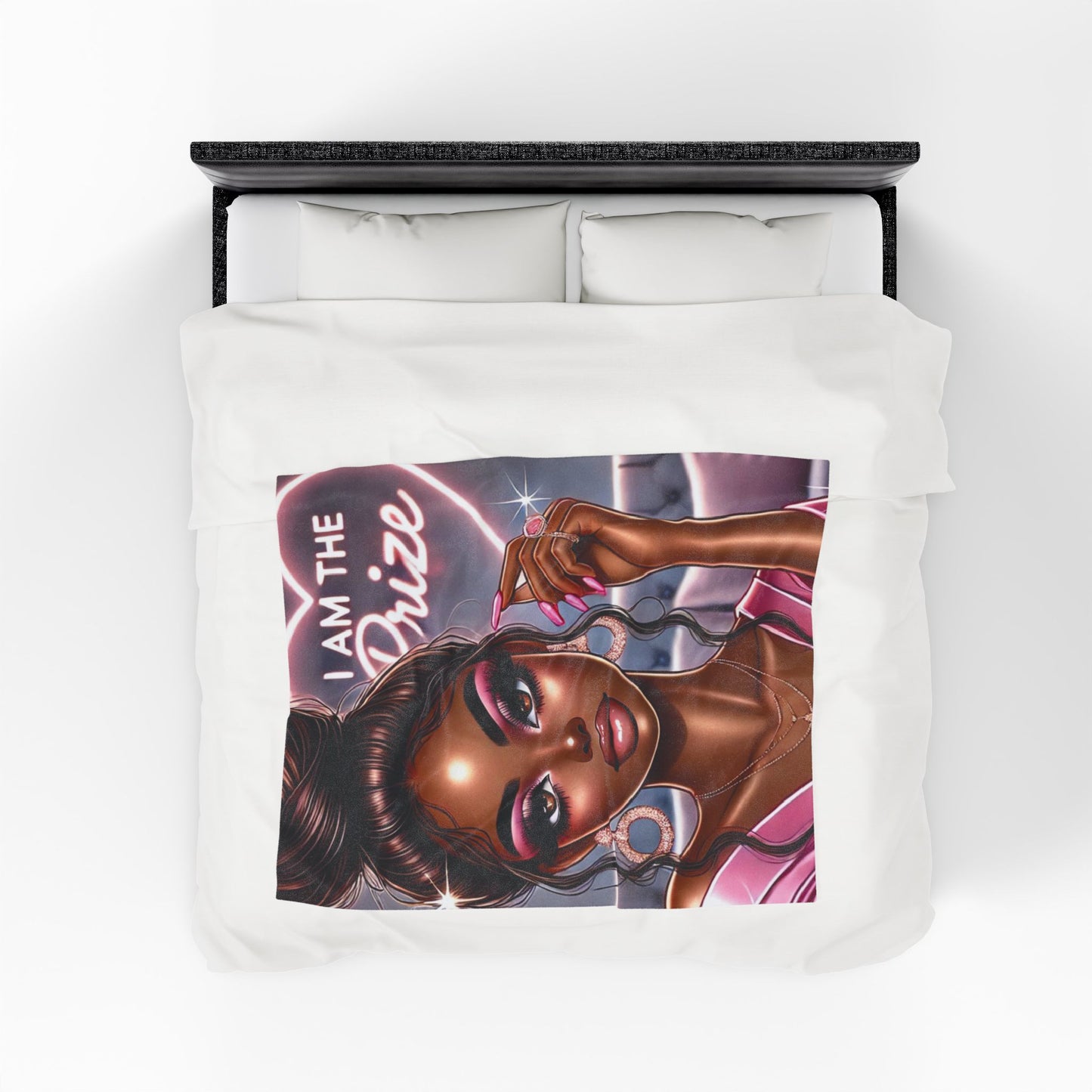 I Am the Prize - Velveteen Plush Blanket