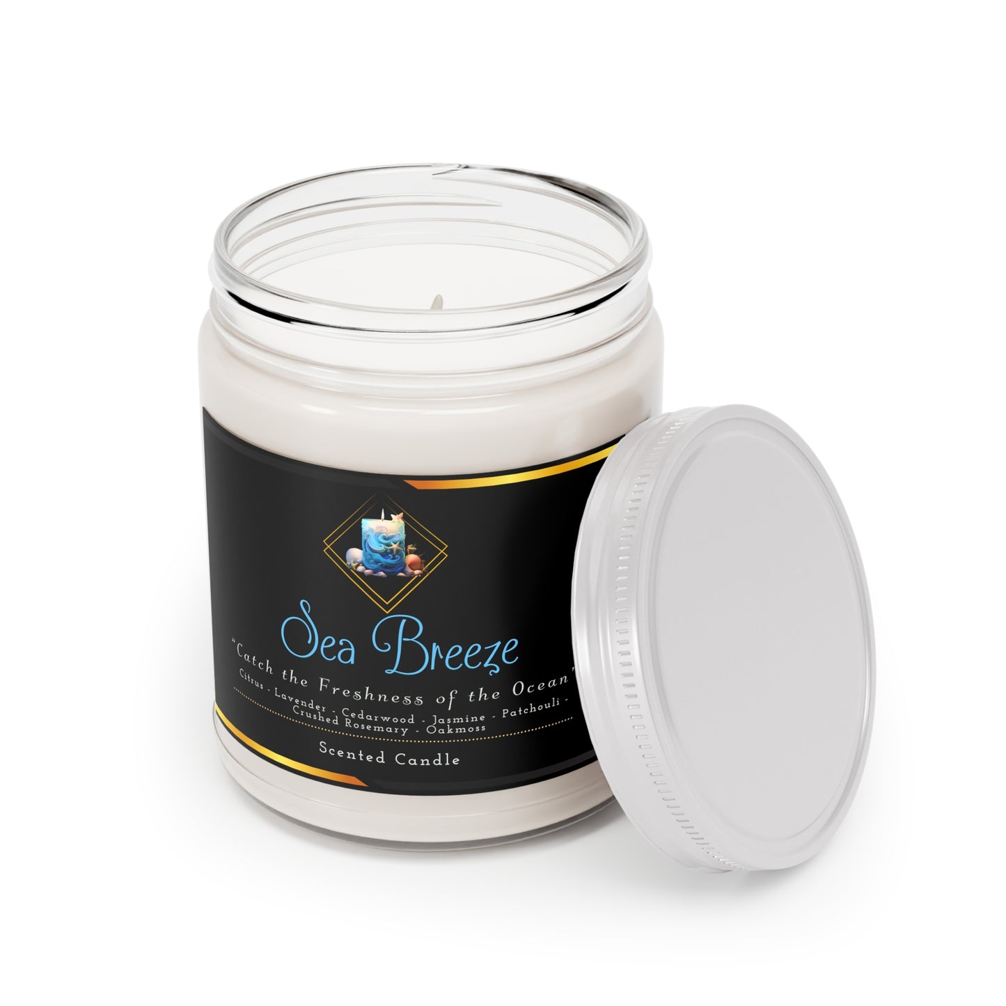Sea Breeze - Scented Candles, 9oz - Creatively Designed Shop