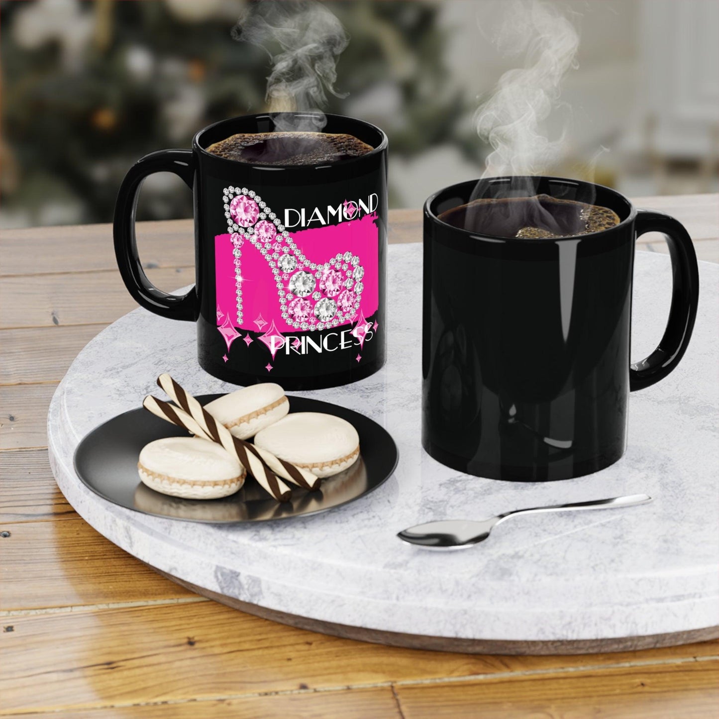 Diamond Princess - Black Coffee Mug, 11oz - Creatively Designed Shop