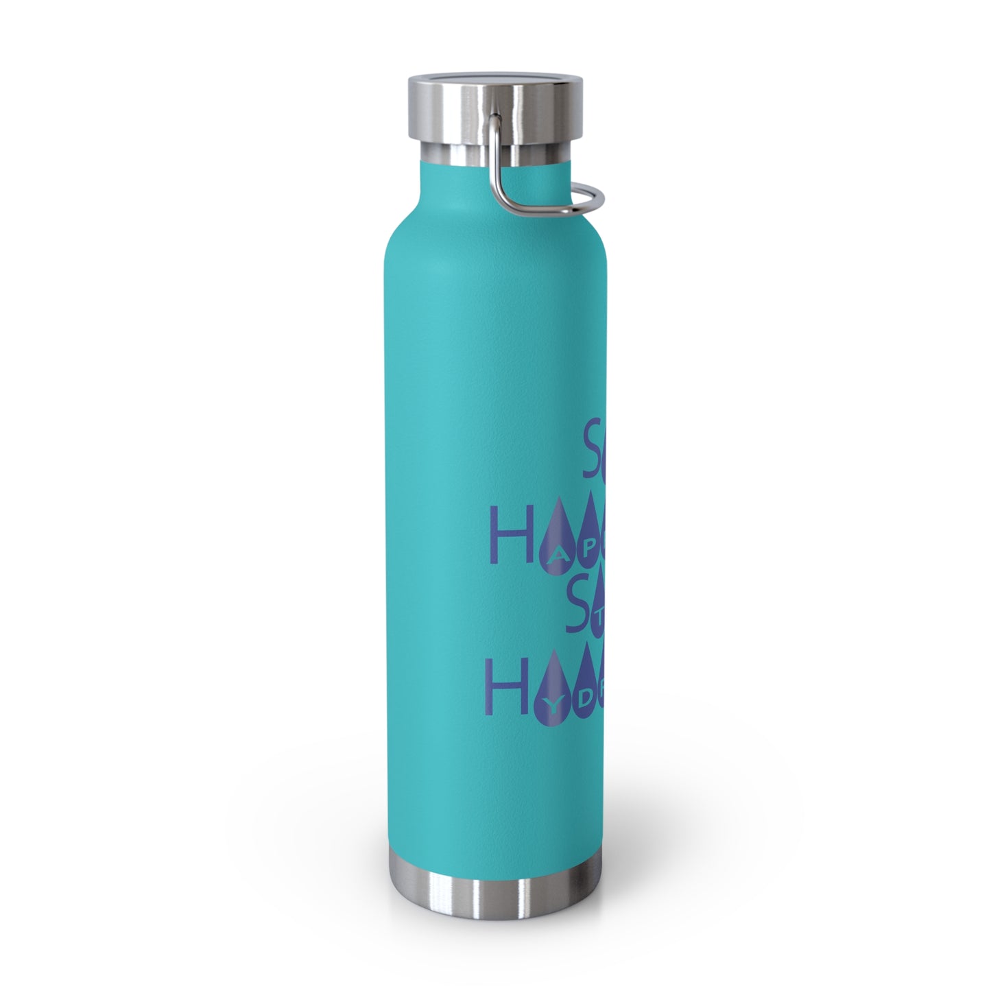 "Sip Happens, Stay Hydrated! - Copper Vacuum Insulated Bottle, 22oz - Creatively Designed Shop