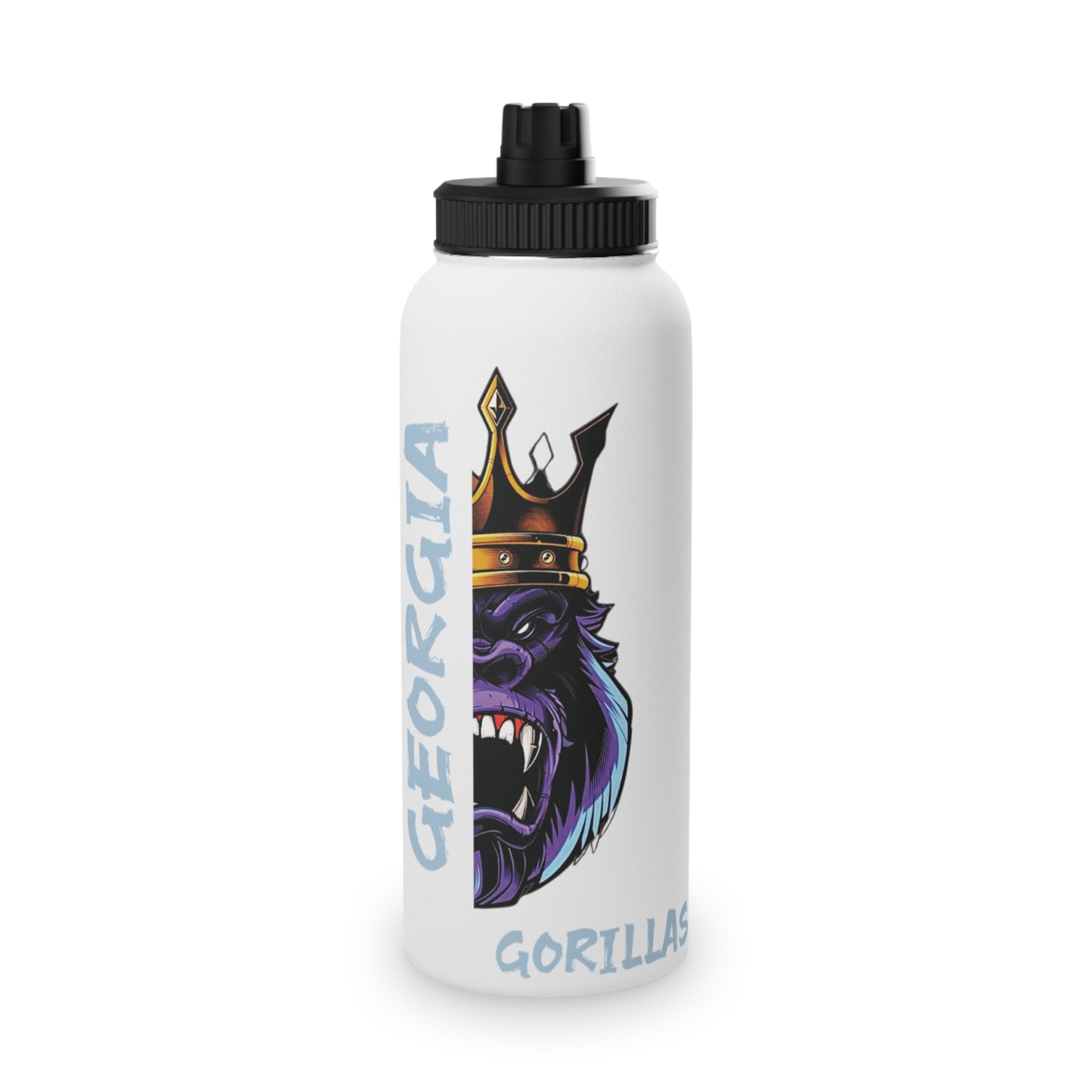 Georgia Gorillas - Stainless Steel Water Bottle, Sports Lid - Creatively Designed Shop