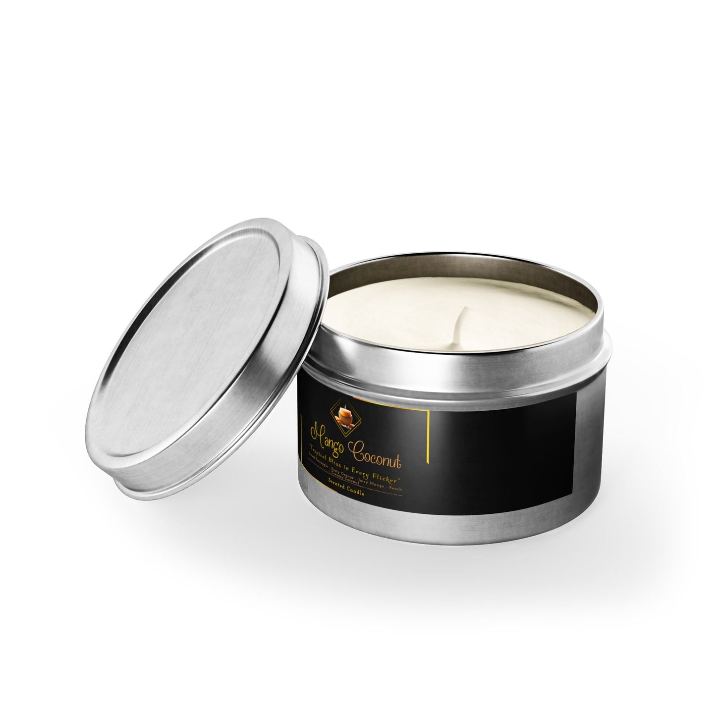 Mango Coconut - Tin Candles - Creatively Designed Shop