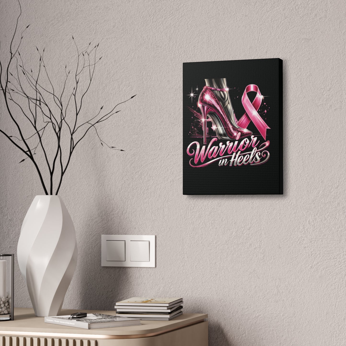 Pink Warrior Heels - Canvas Art