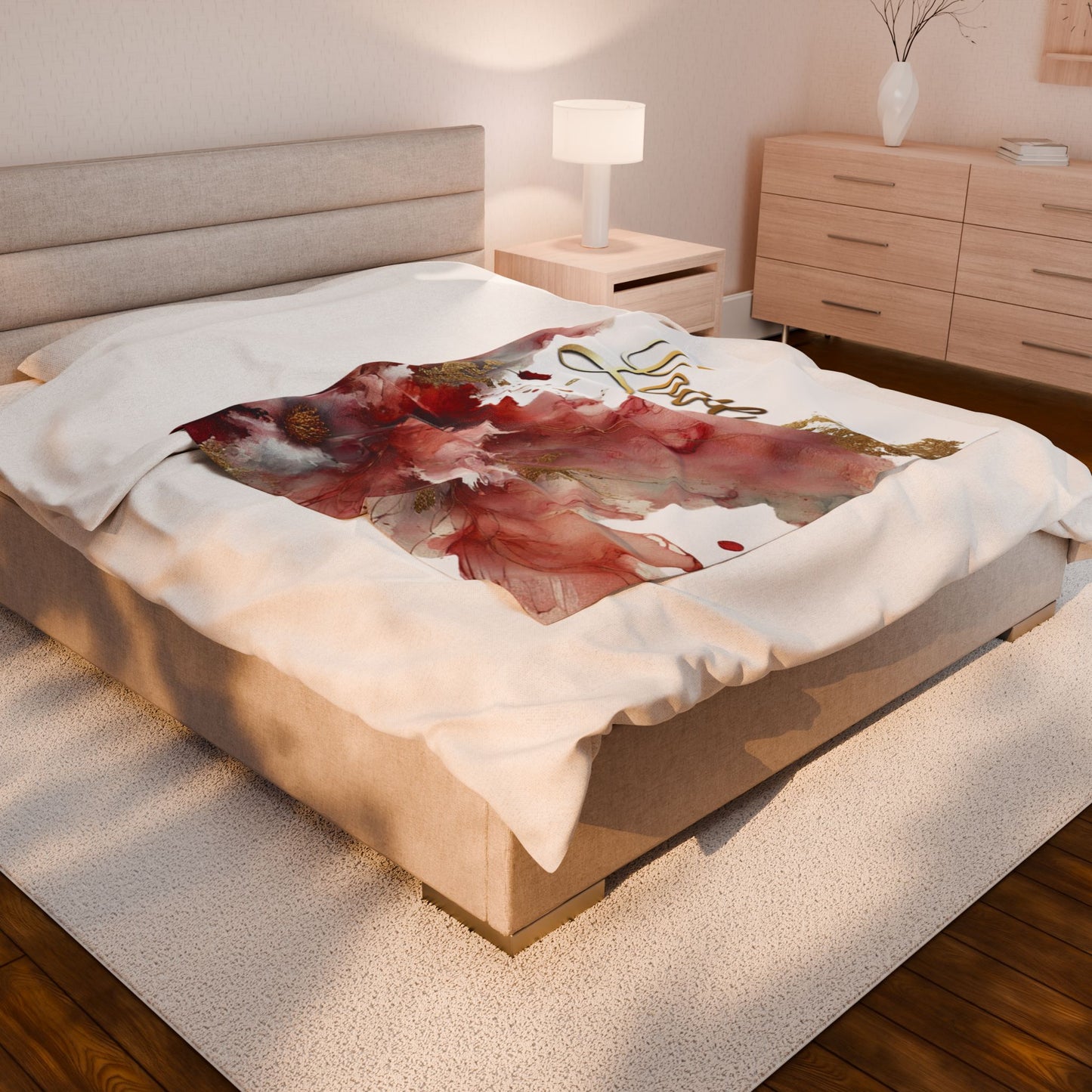 Love - Velveteen Plush Blanket