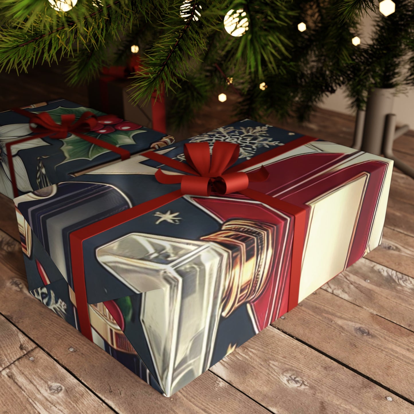 Christmas Glam Makeup Essentials - Gift Wrapping Paper Sheets, 1pc - Creatively Designed Shop